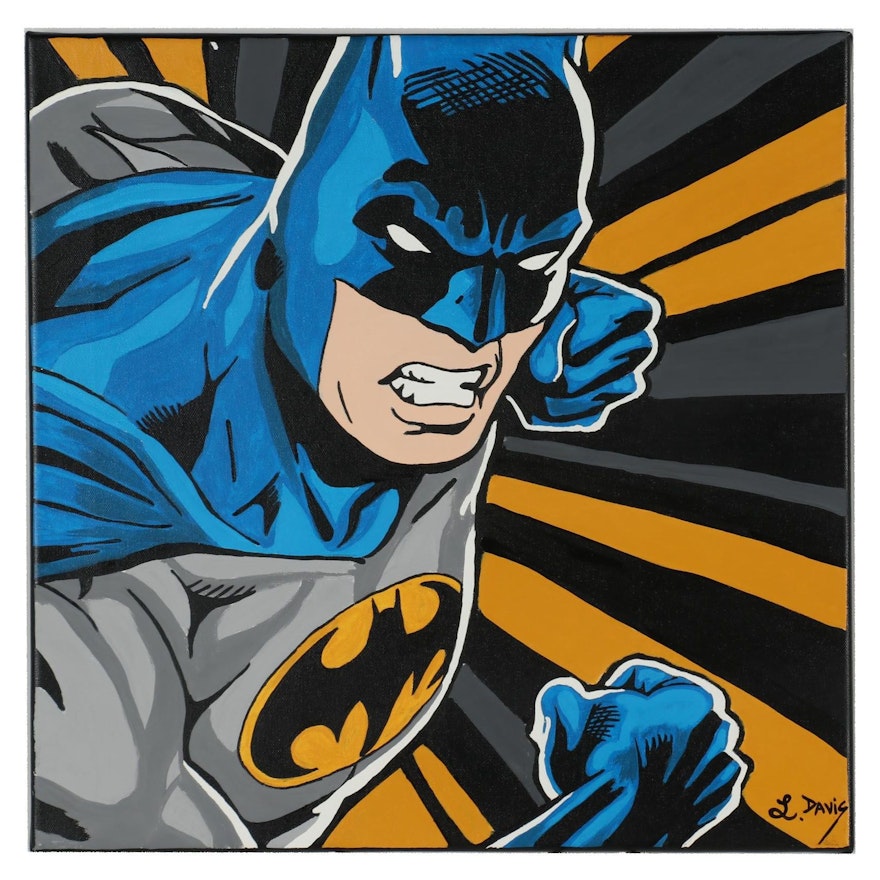 Lonnietta Davis Acrylic Painting "Batman"