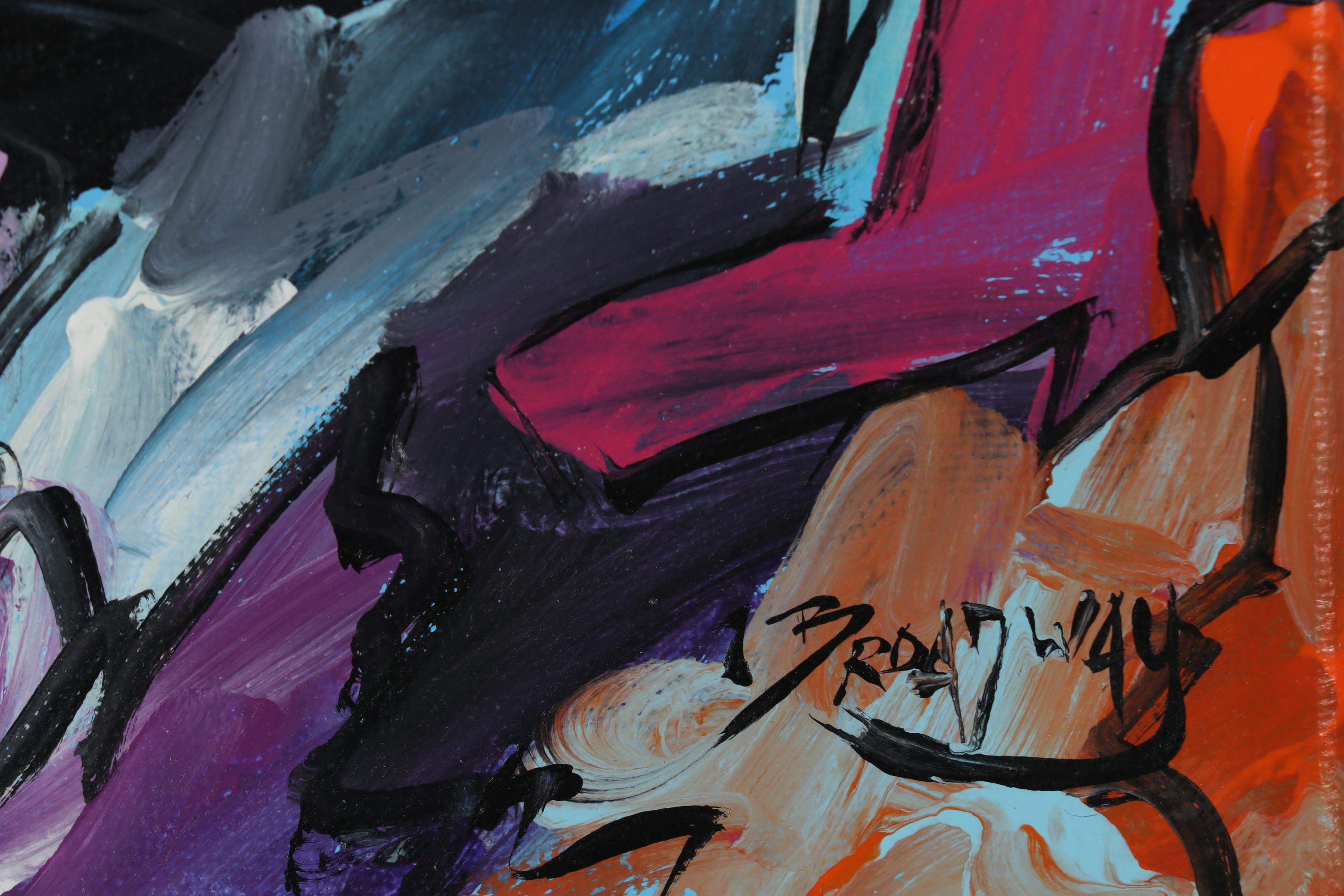 Marc Broadway Acrylic Painting Bear Portrait