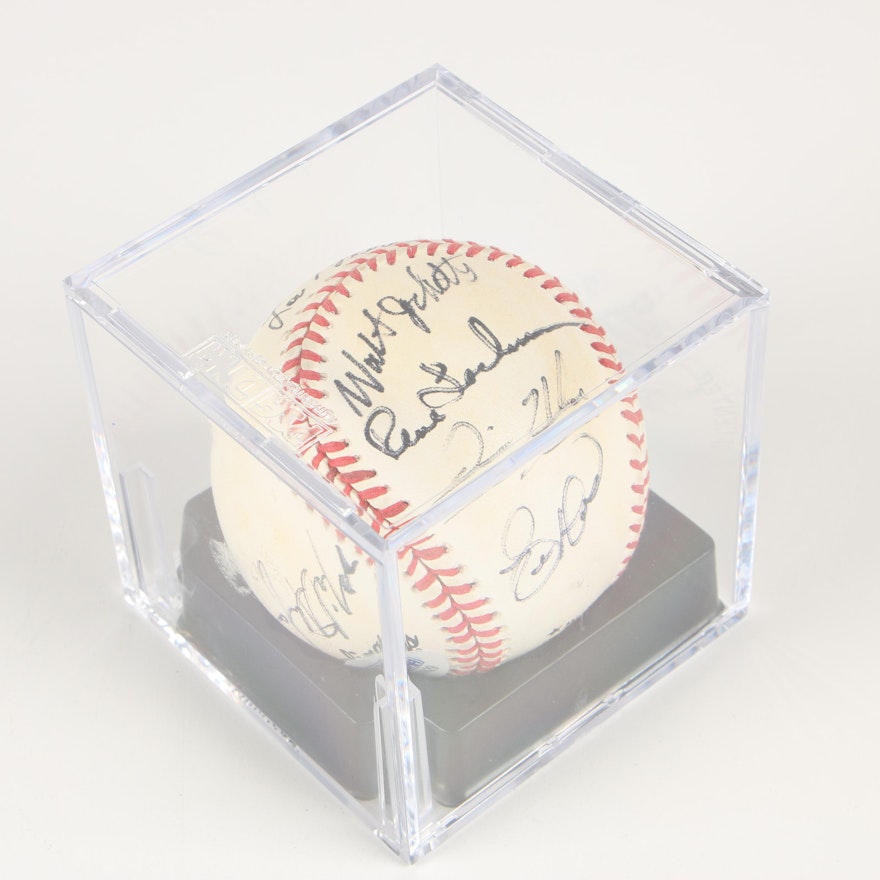 St. Louis Cardinals Multi-Autographed Baseball with Lou Brock, La Russa, 1999