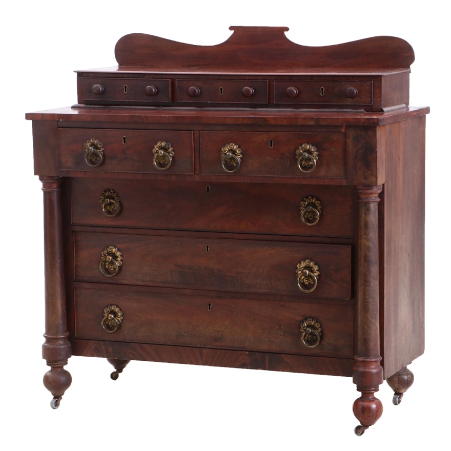 Empire Style Mahogany Chest of Drawers, Early to Mid 19th-Century
