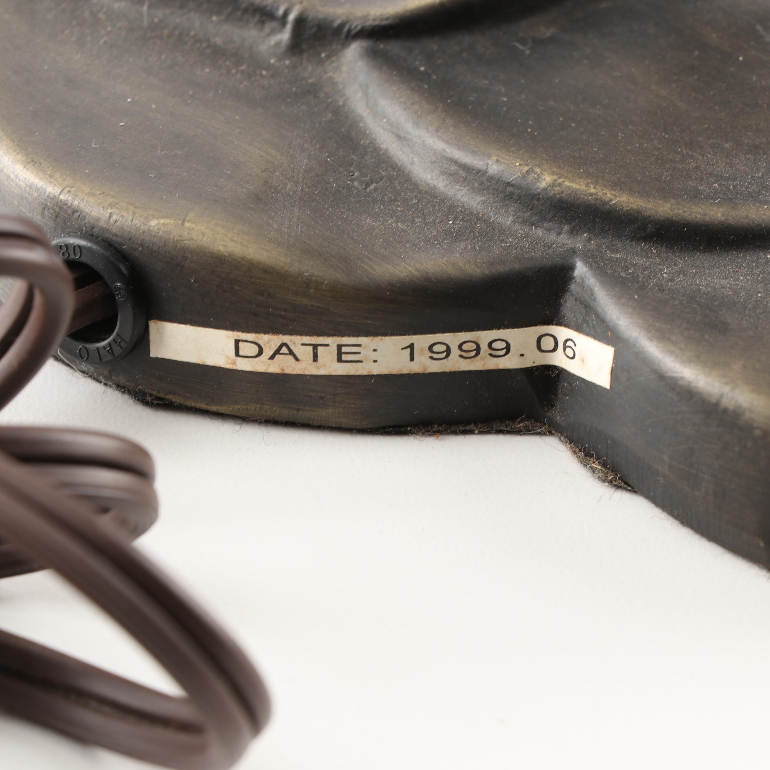 Lotus Design Slag Glass Table Lamp, Contemporary