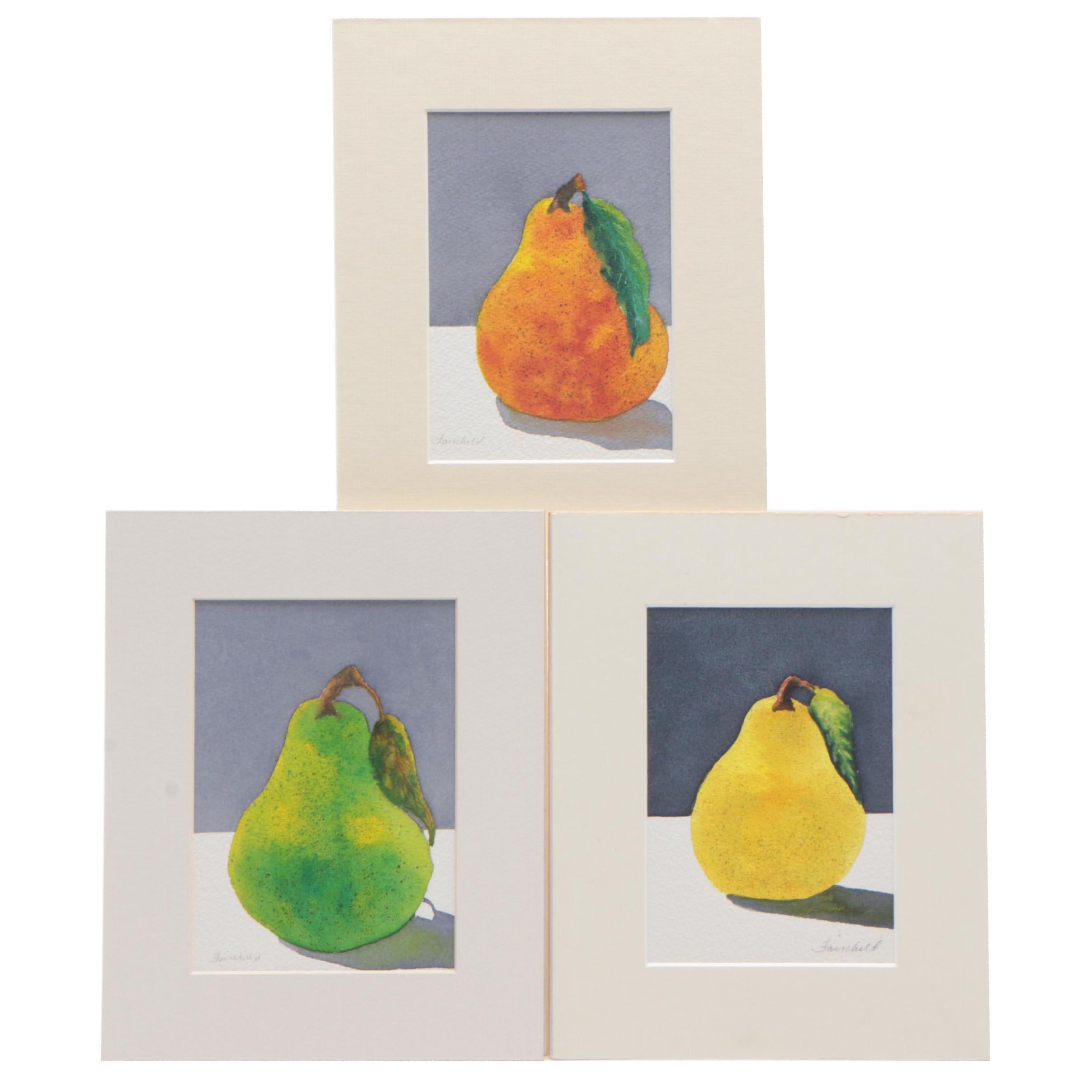 Beth-Anne Fairchild Pear Watercolor Paintings