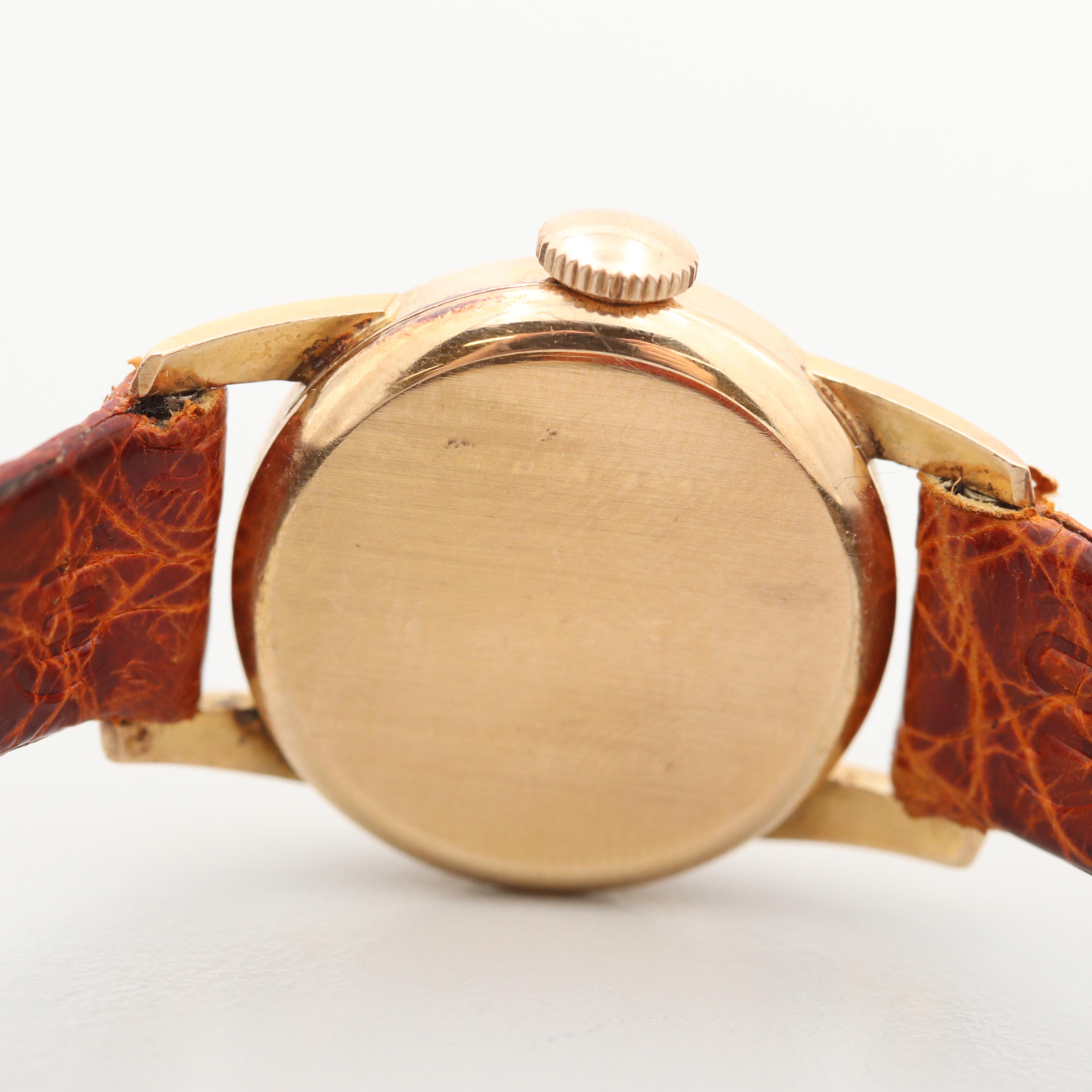 Vintage Omega Tresor 18K Gold Stem Wind Watch