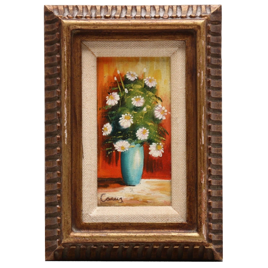 Oil Painting of Floral Scene