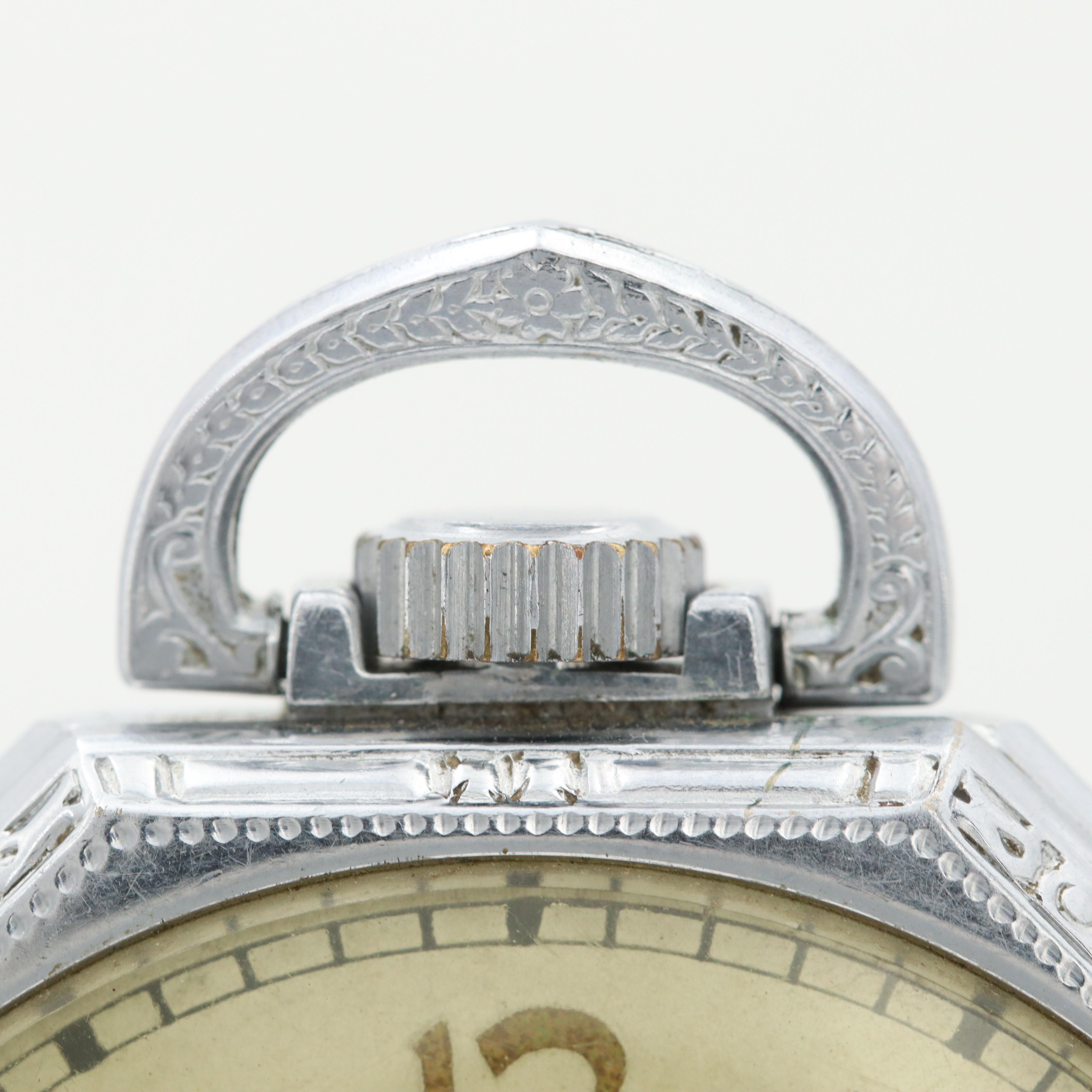 Antique Waltham Octagonal Shaped Pocket Watch, 1914