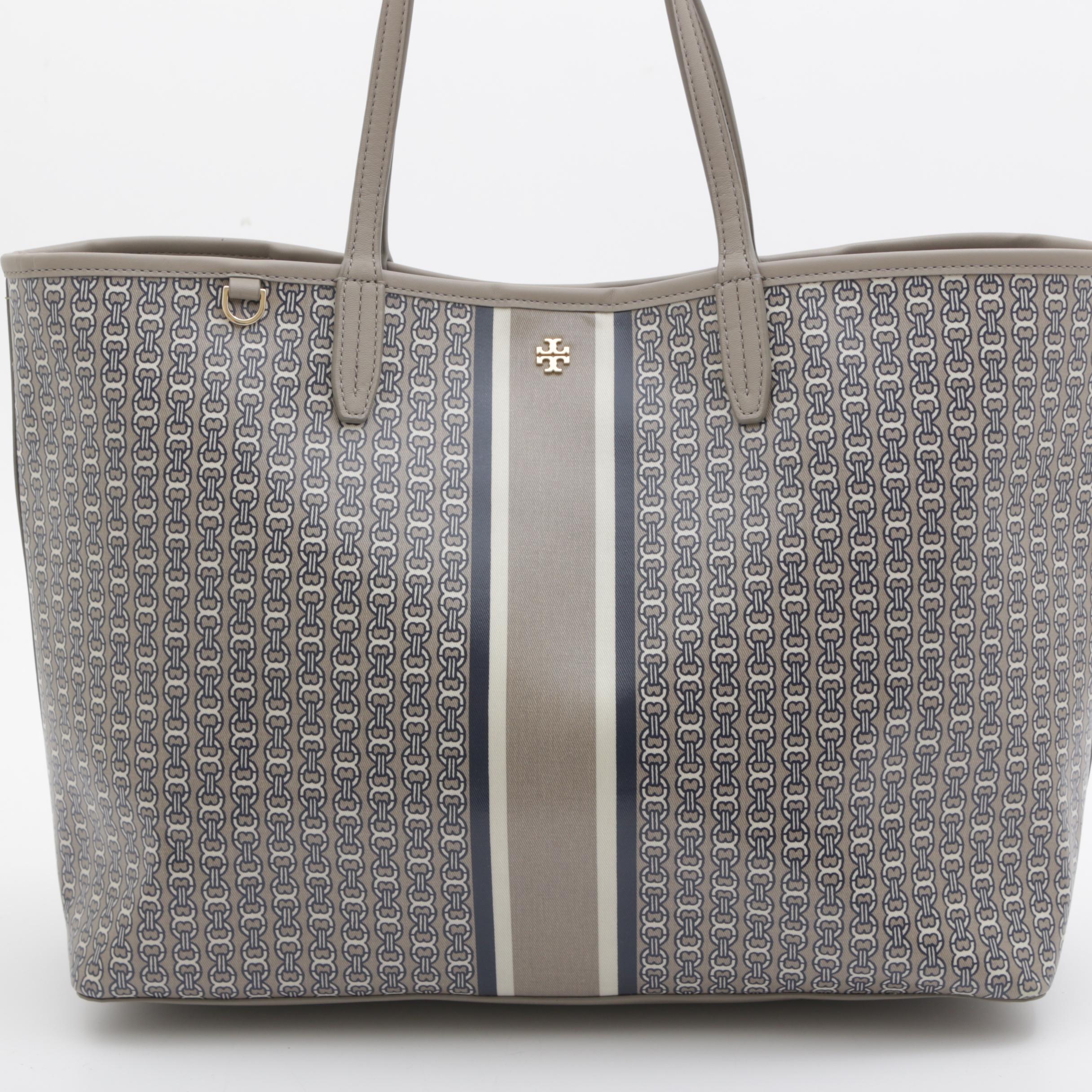 Tory Burch Coated Canvas Tote Bag