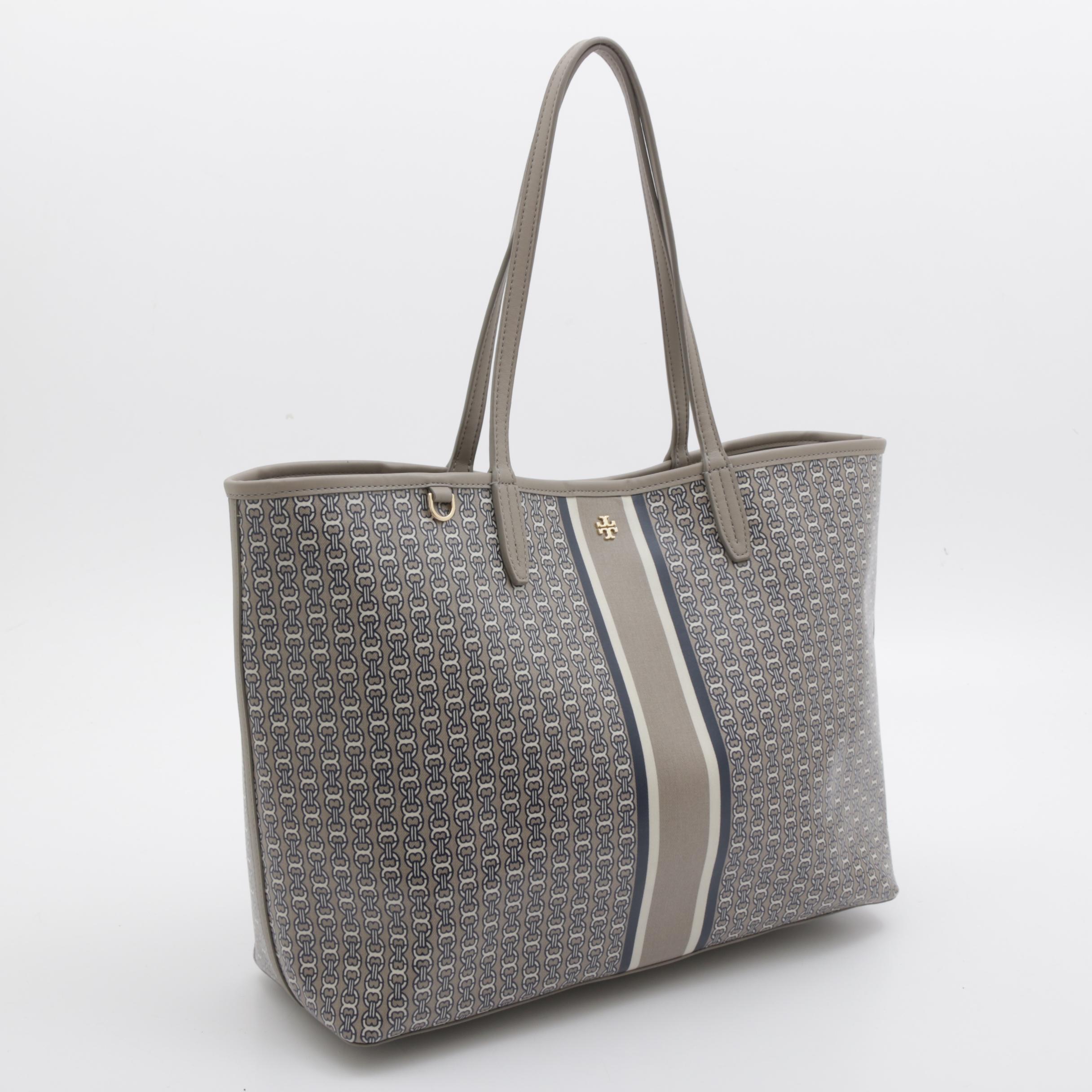 Tory Burch Coated Canvas Tote Bag