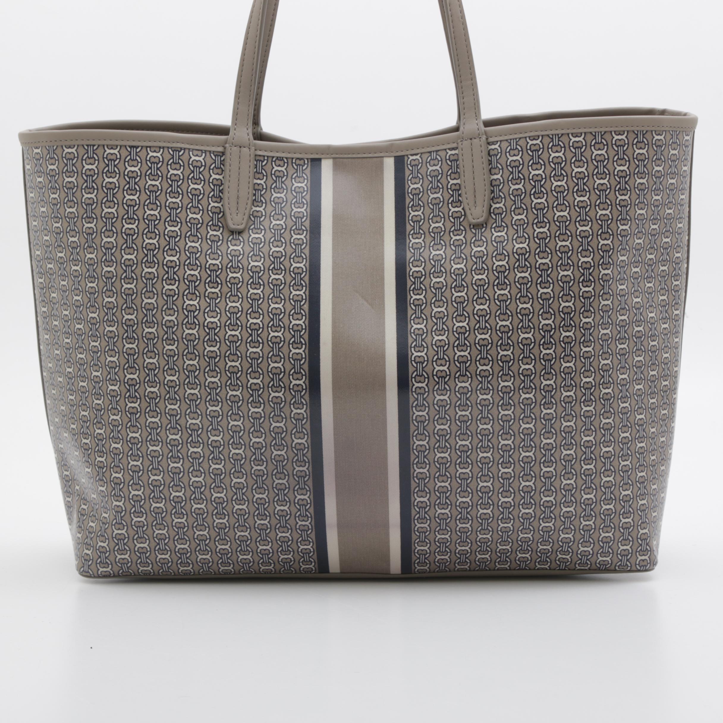 Tory Burch Coated Canvas Tote Bag