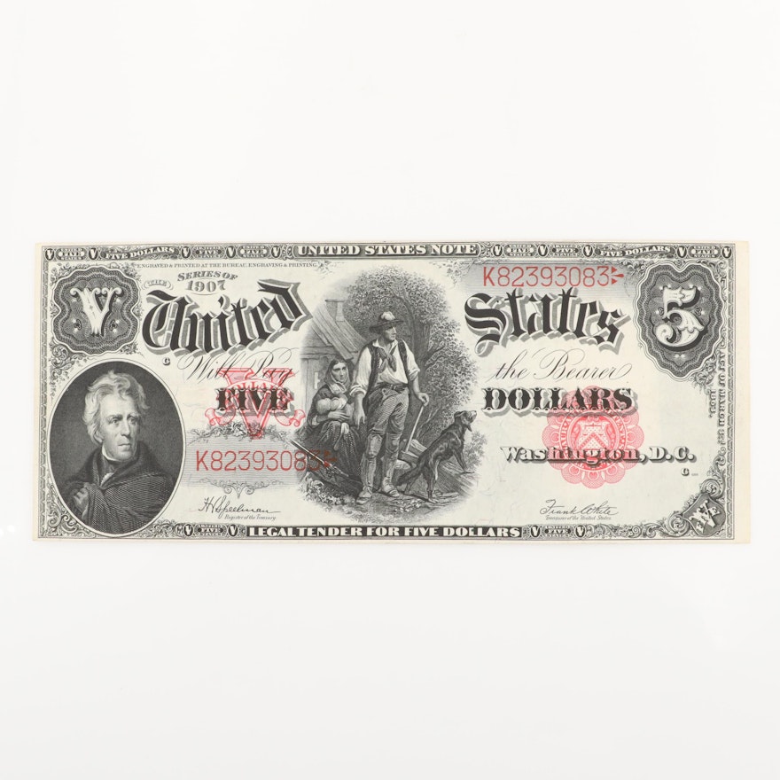 Series of 1907 U.S. $5 Legal Tender Note