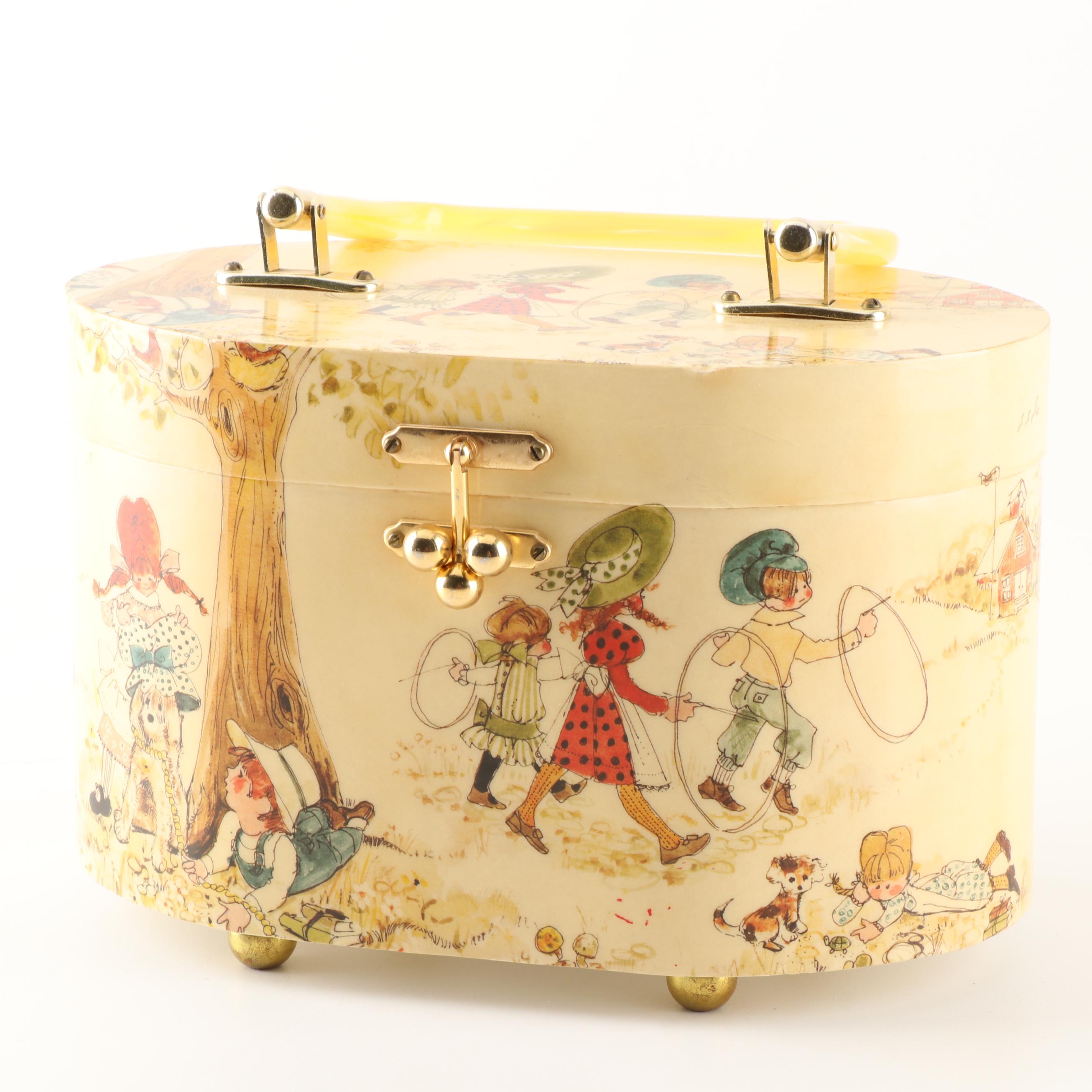 Judith Prothro Découpage Box Purse, 1970s Vintage