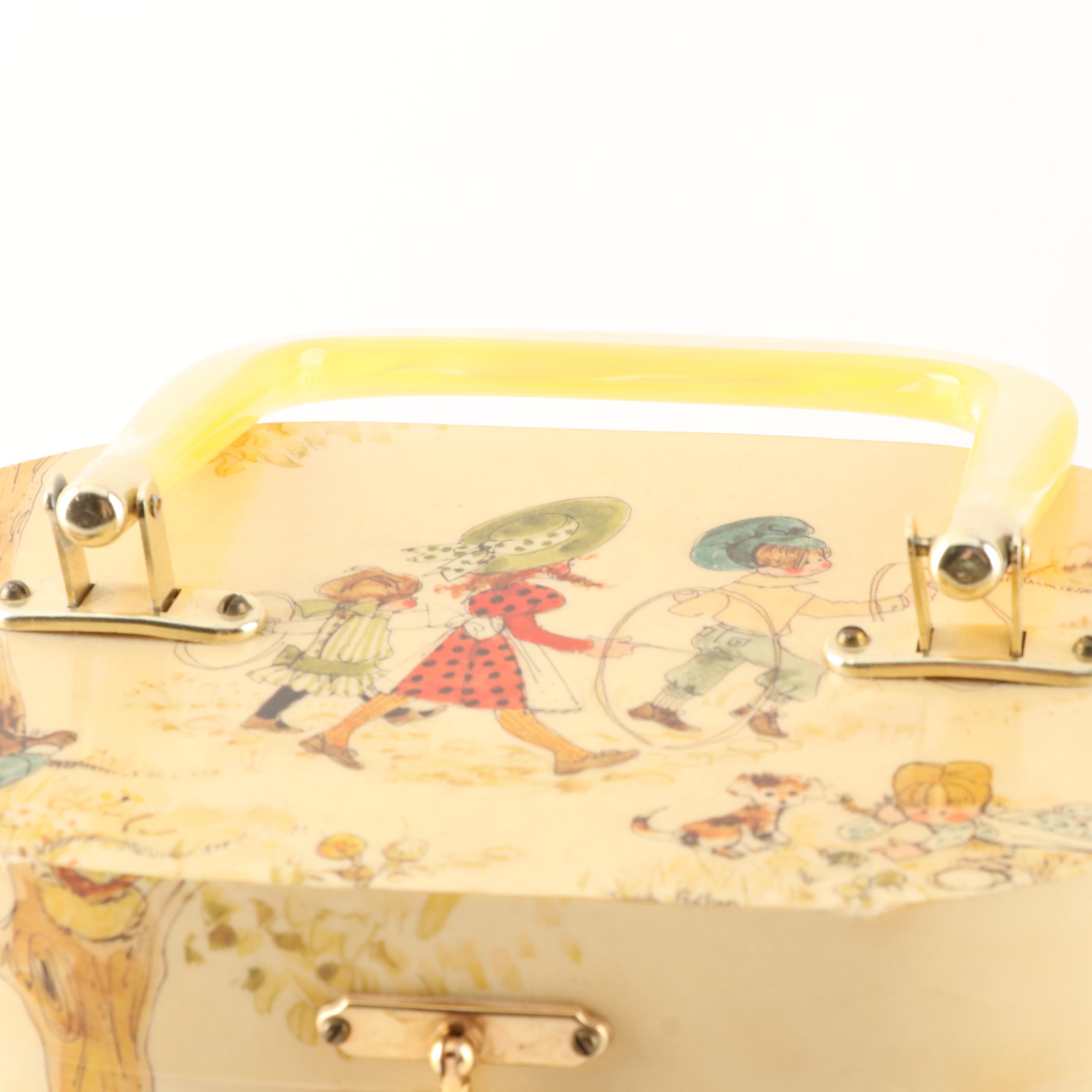 Judith Prothro Découpage Box Purse, 1970s Vintage