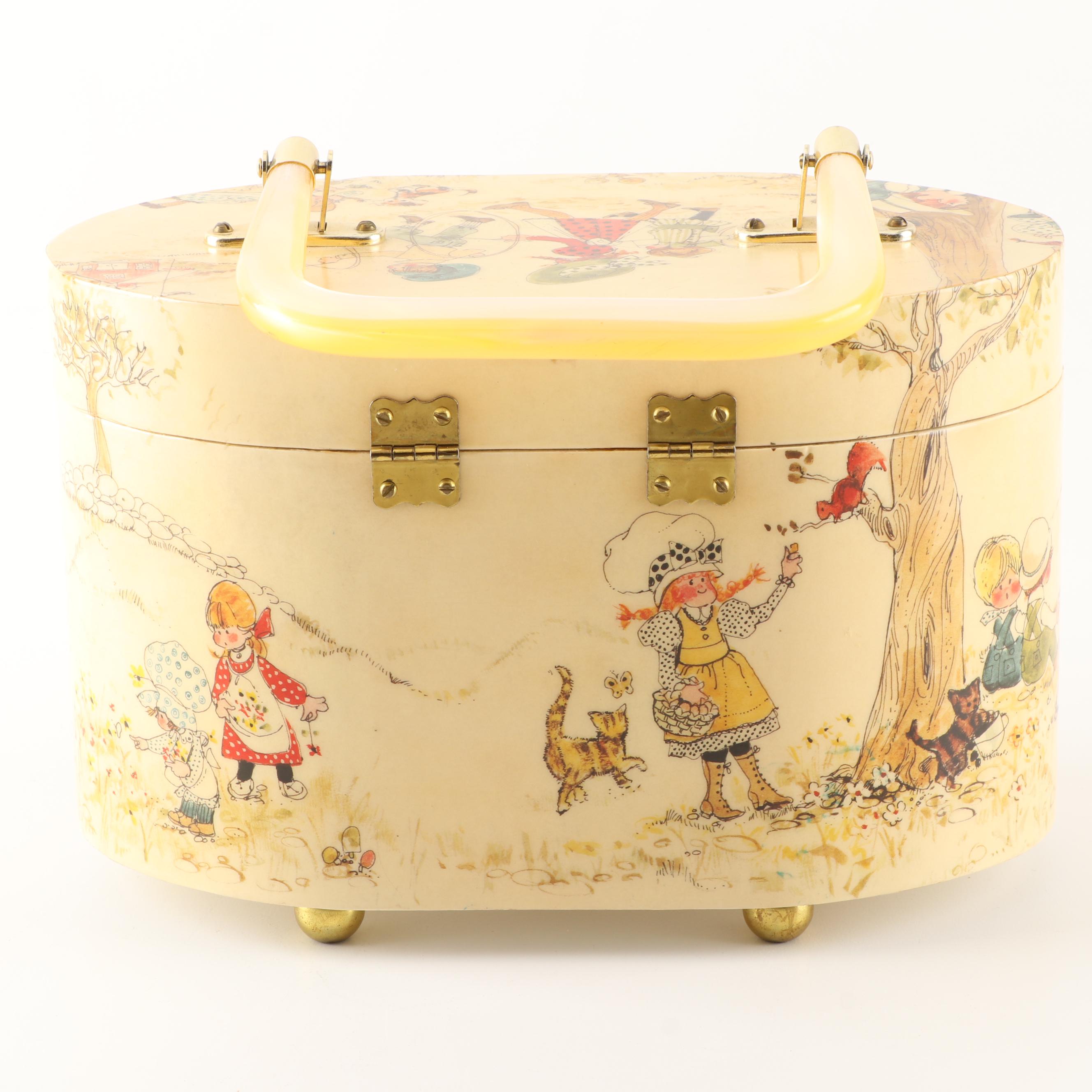 Judith Prothro Découpage Box Purse, 1970s Vintage