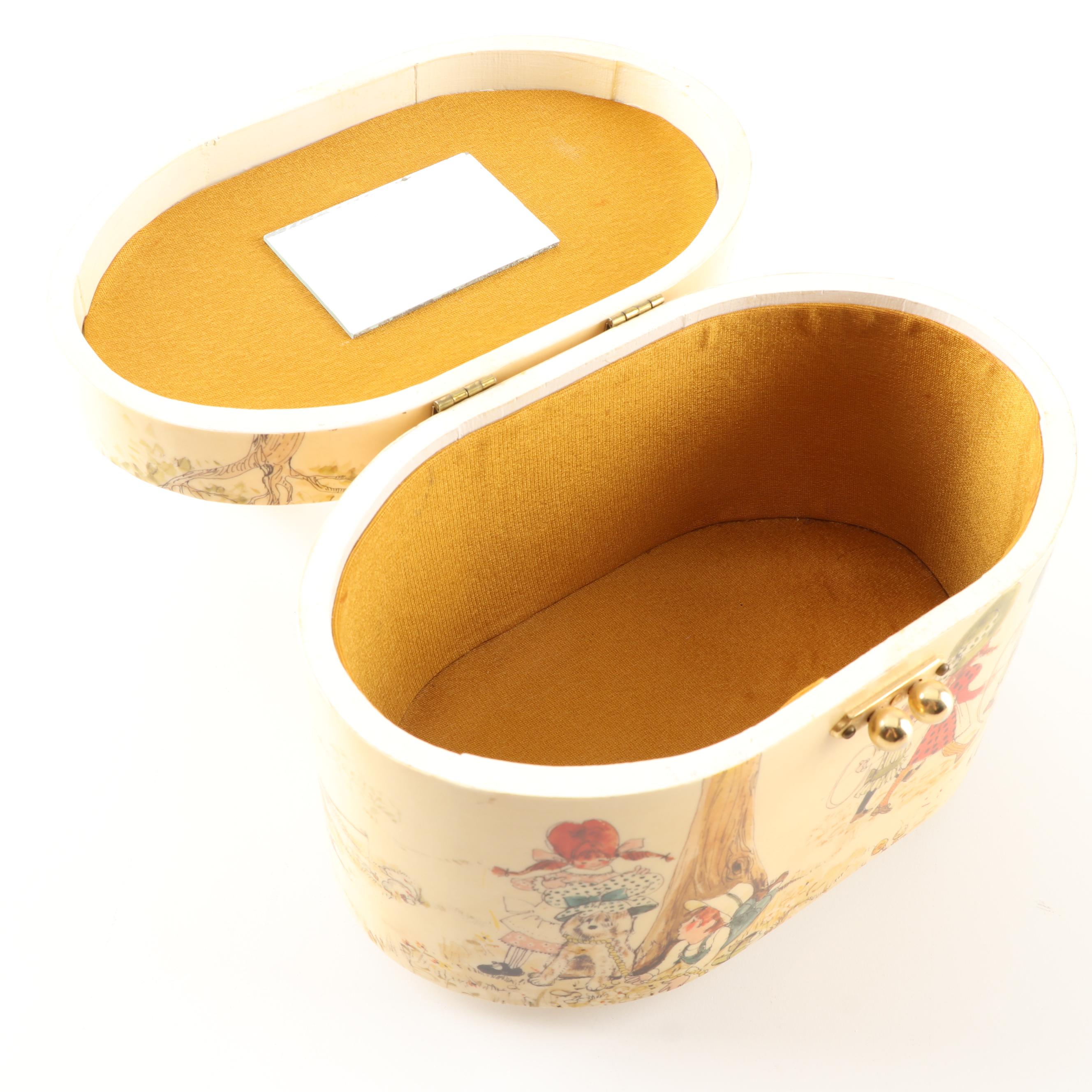 Judith Prothro Découpage Box Purse, 1970s Vintage