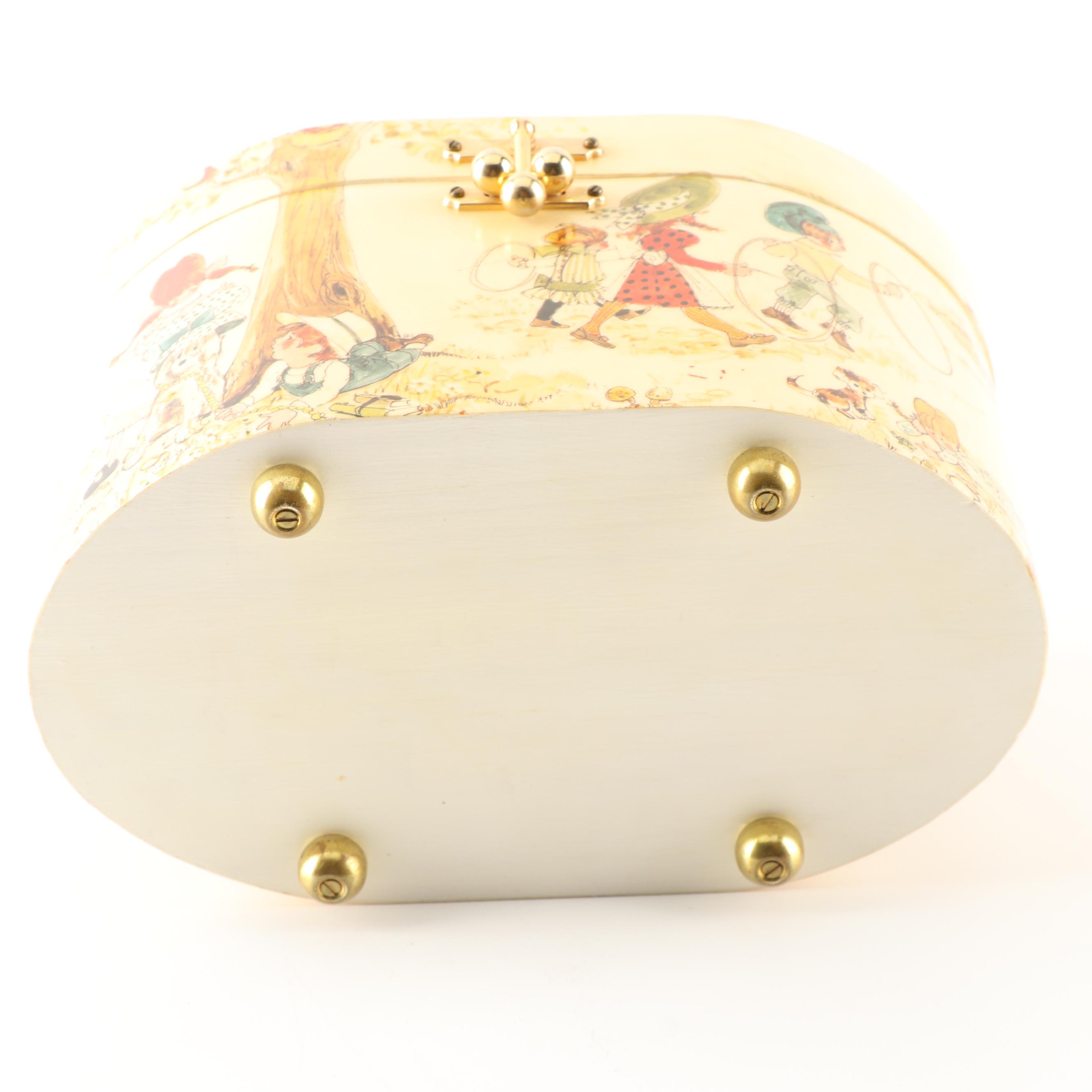 Judith Prothro Découpage Box Purse, 1970s Vintage