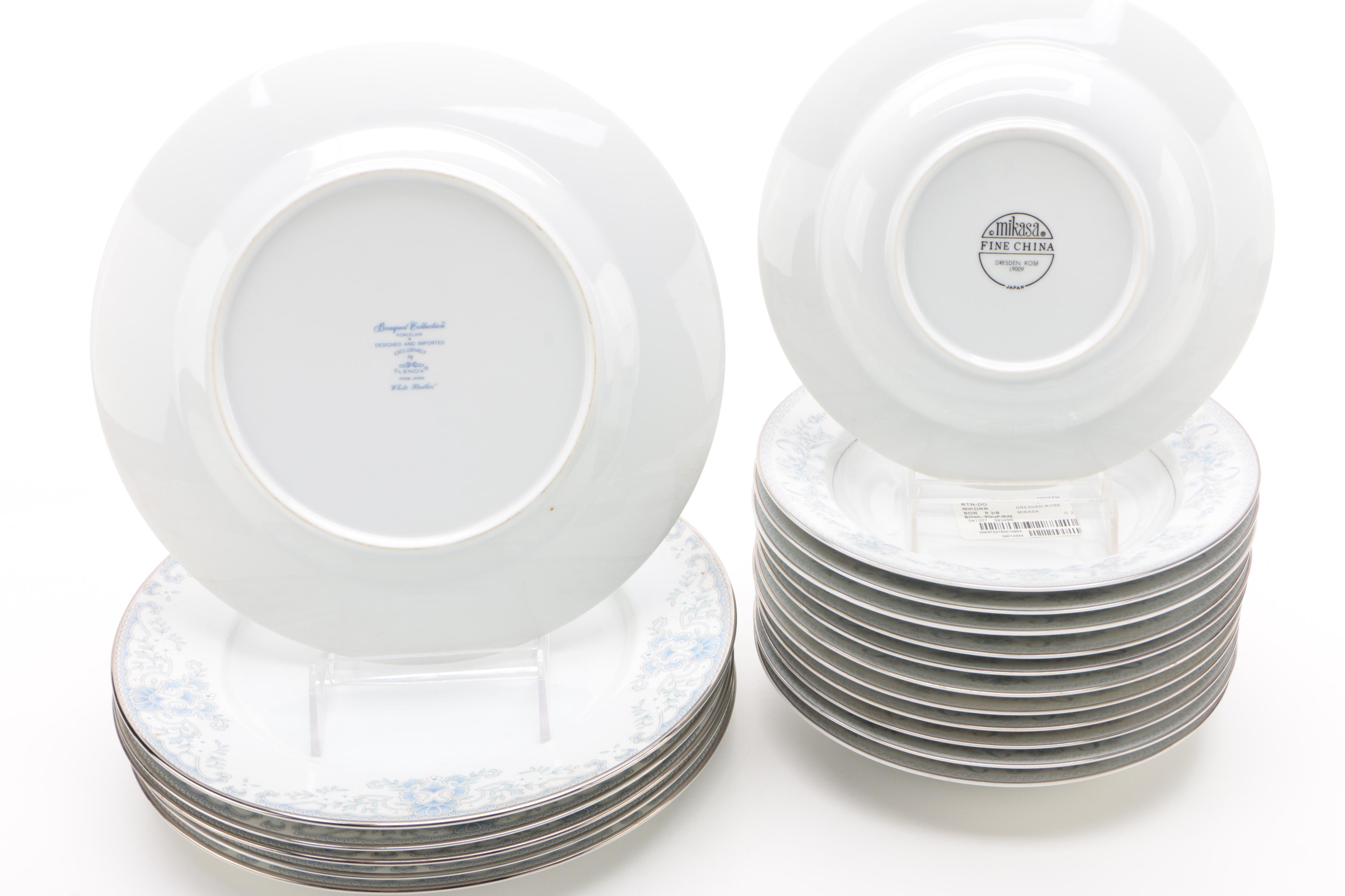 Lenox "White Heather," Noritake "Coleburn" and Other Porcelain Dinnerware