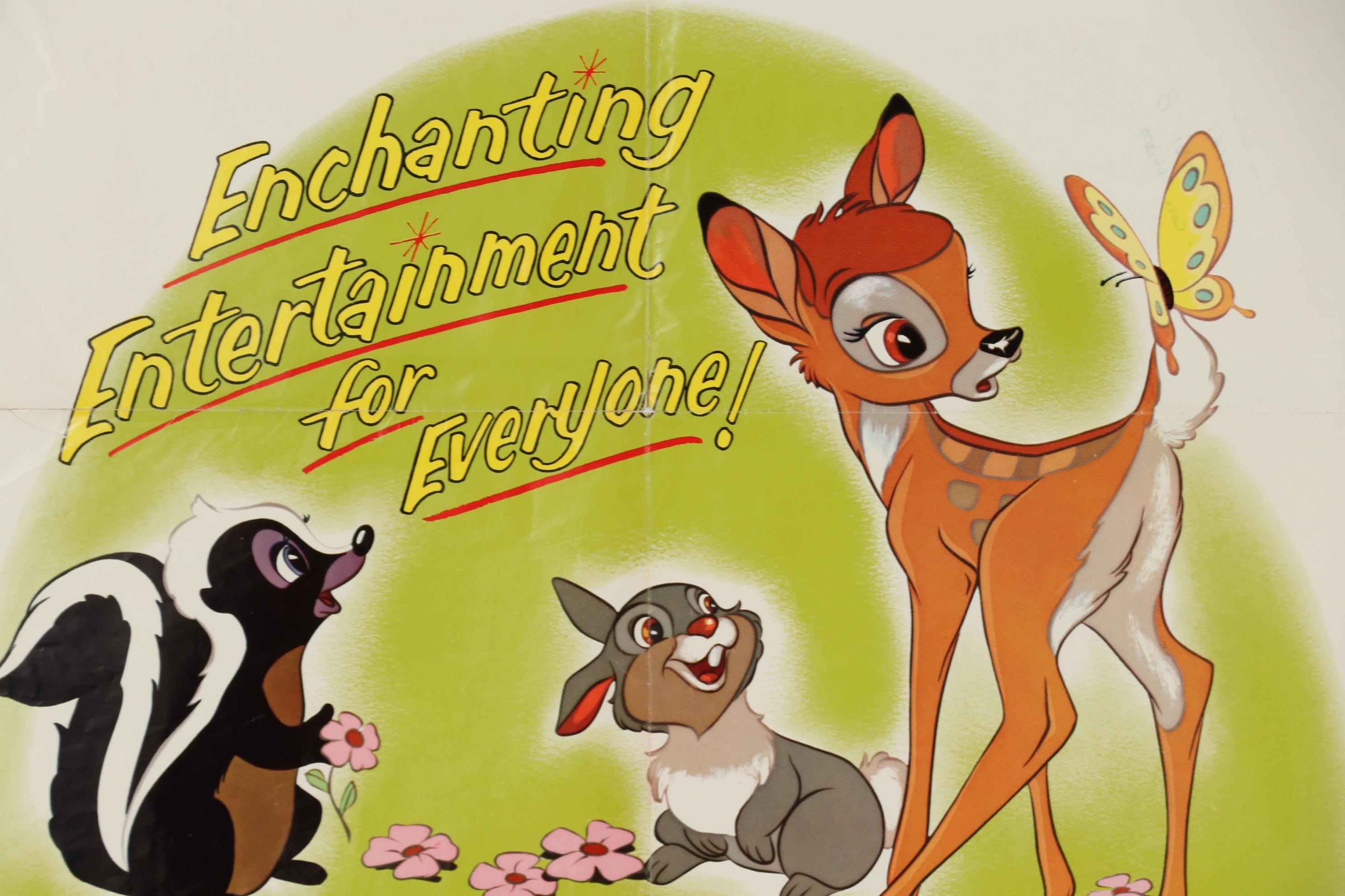 Walt Disney's "Bambi" and "Pete's Dragon" Movie Posters, 1950s - 1970s