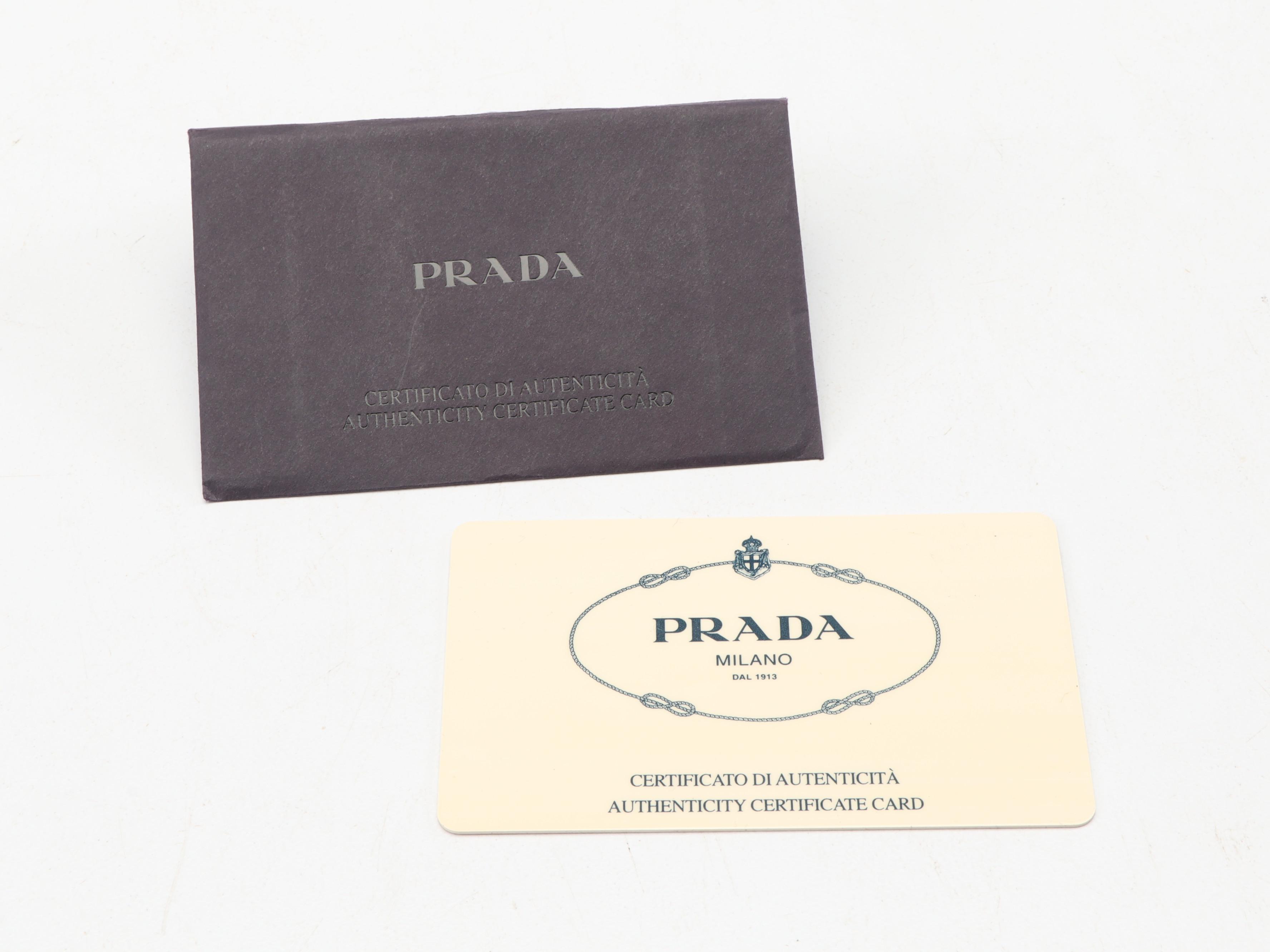 Prada Black Nylon Tessuto Sport Eyeglasses Case