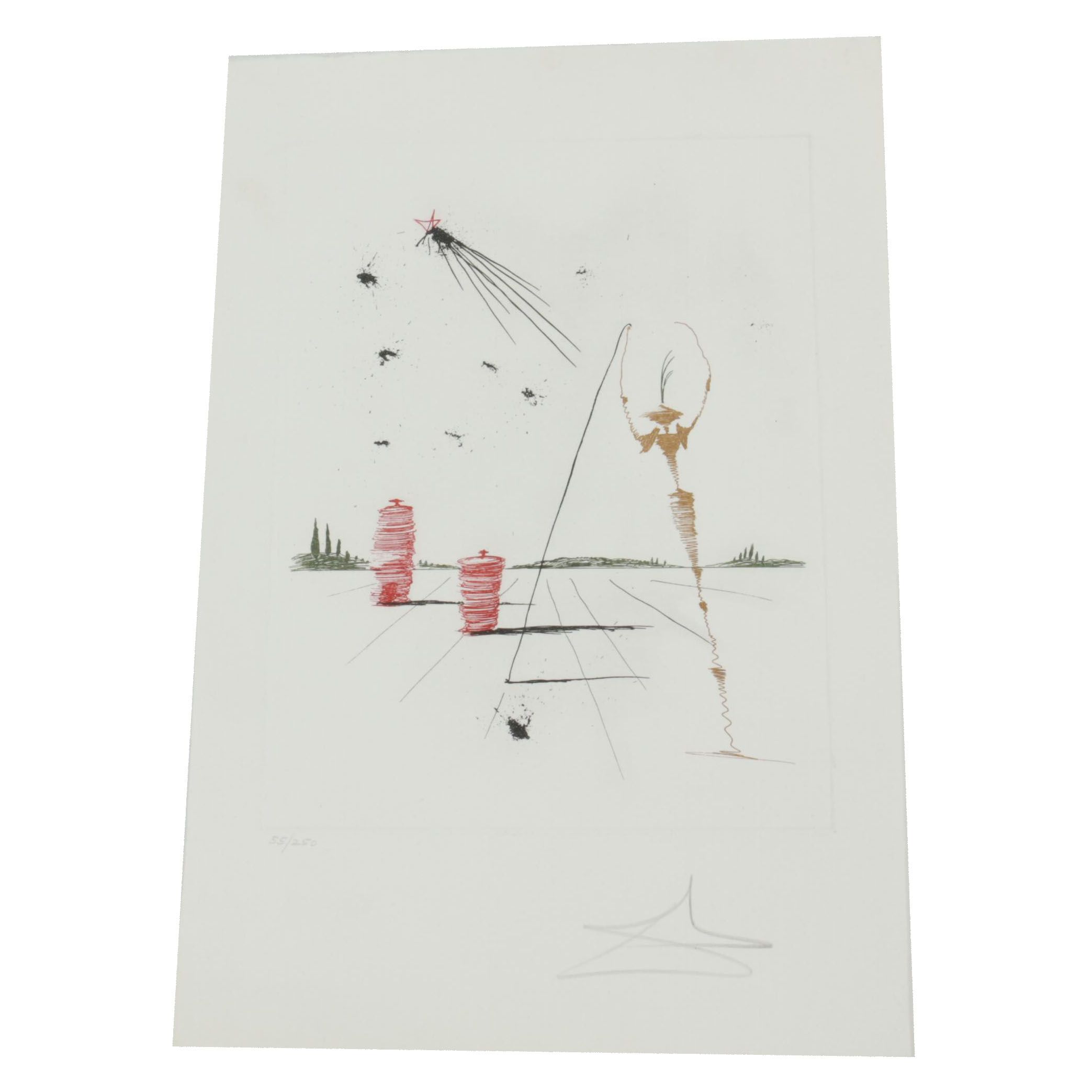 Salvador Dali Etching "L'Astre (The Star)"