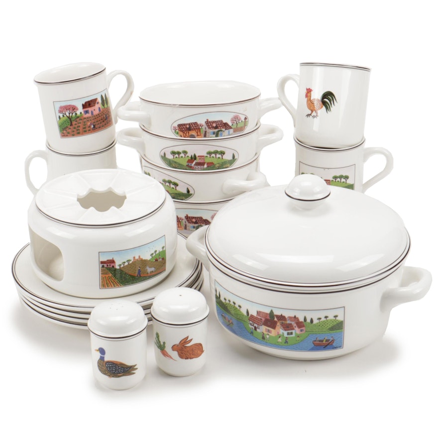 Villeroy & Boch "Naif" Porcelain Dinnerware and Serveware