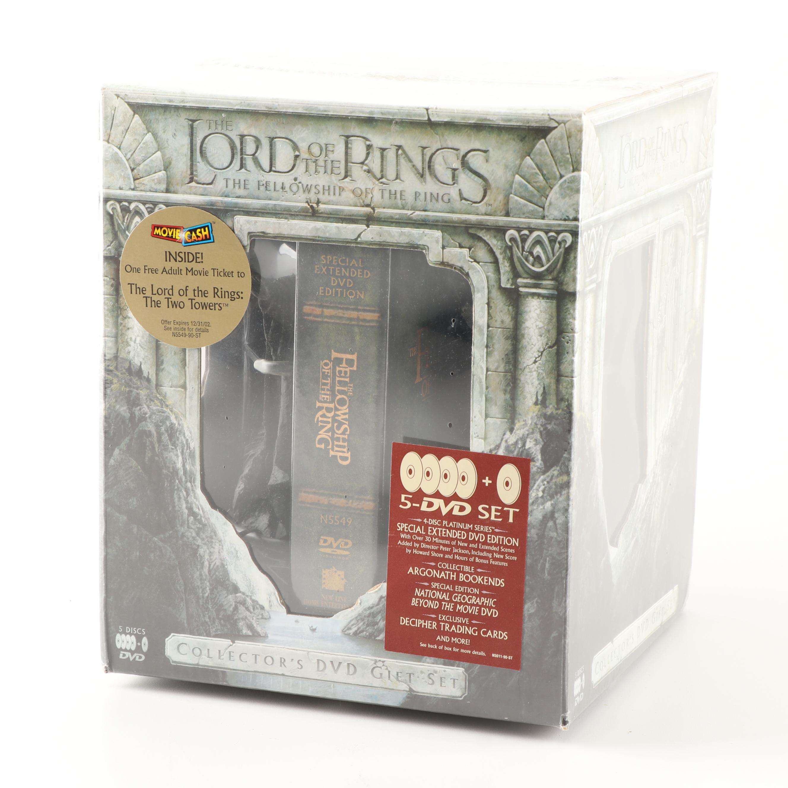 Lord of the Rings "The Fellowship Of The Ring" DVD Set