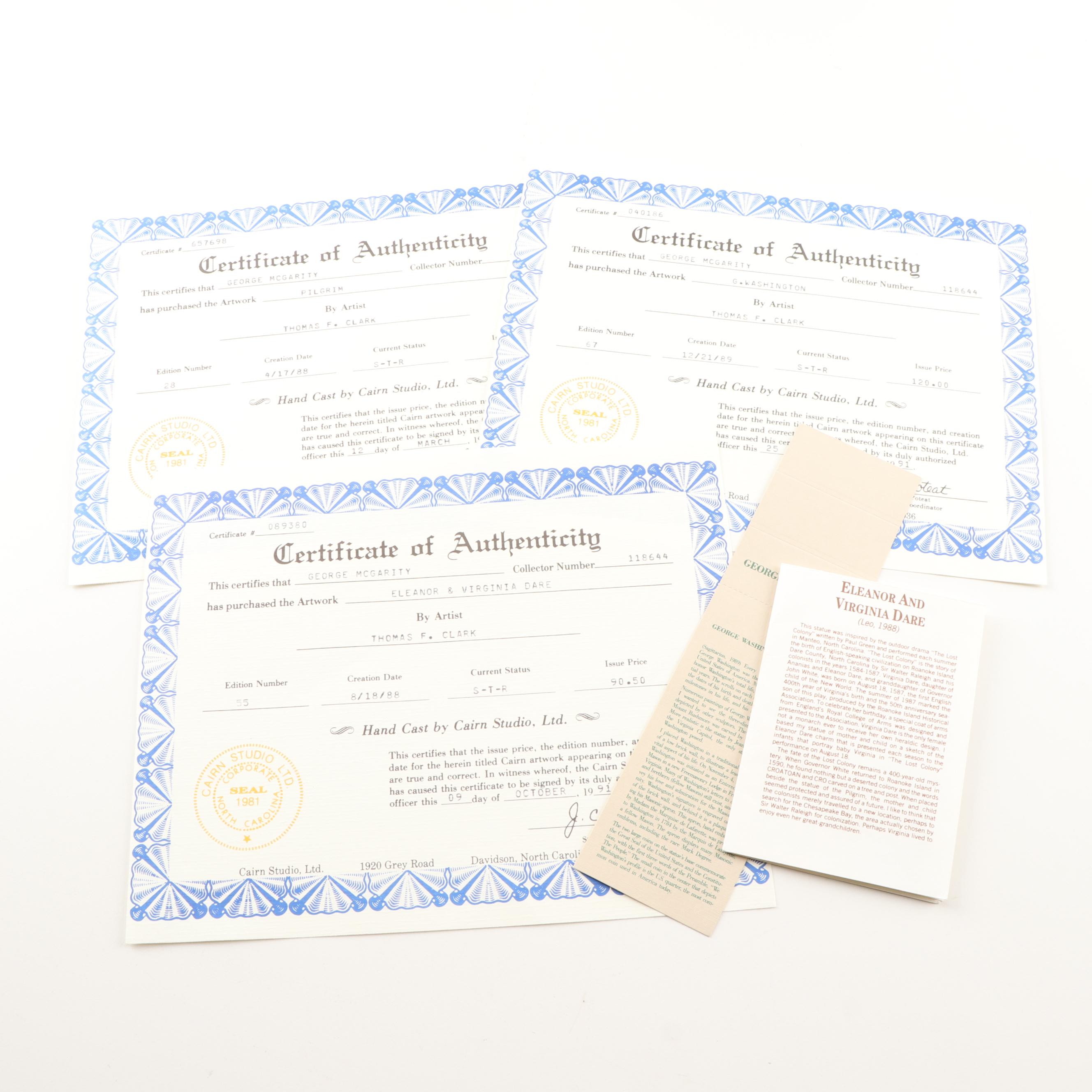 Four Thomas Clark Figurines