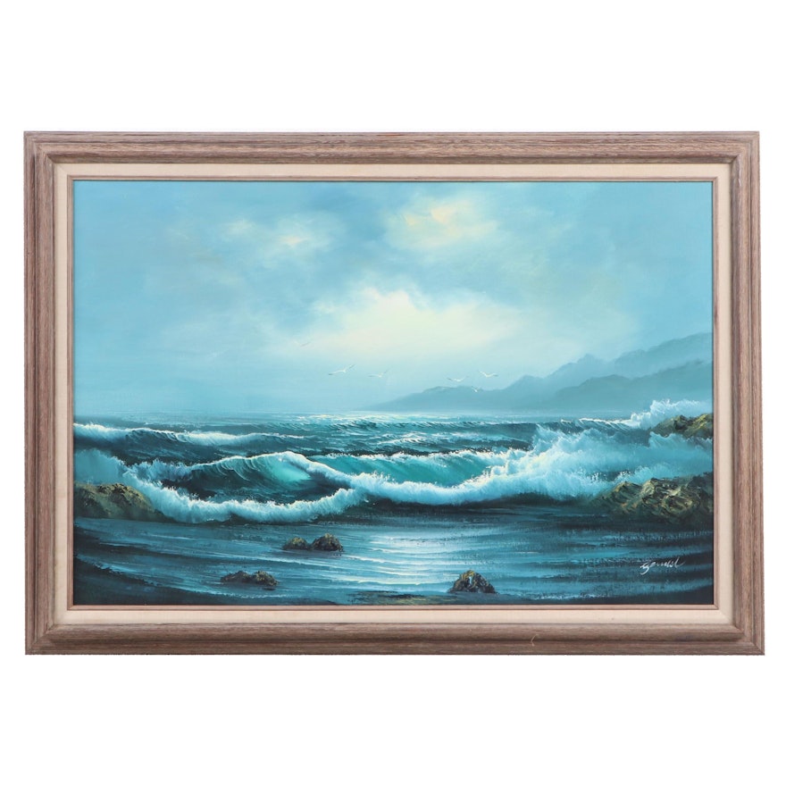 Gould Seascape Oil Painting