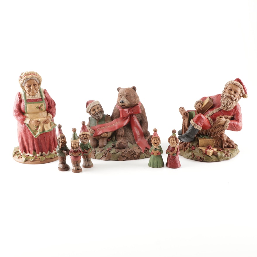 Eight Thomas Clark Figurines Featuring "Cairn Christmas 1997"