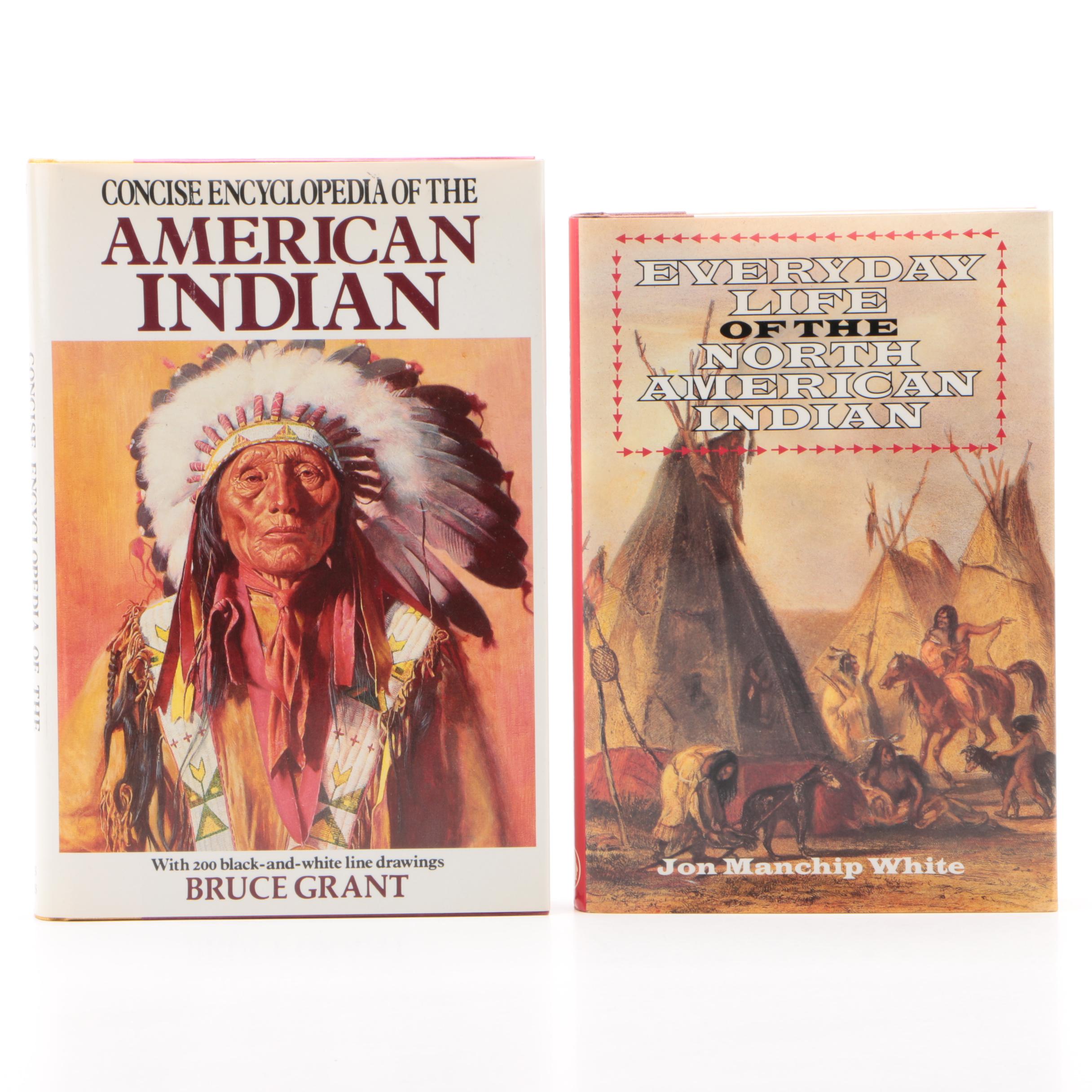 Native American History Books including "Concise Encyclopedia," 1989