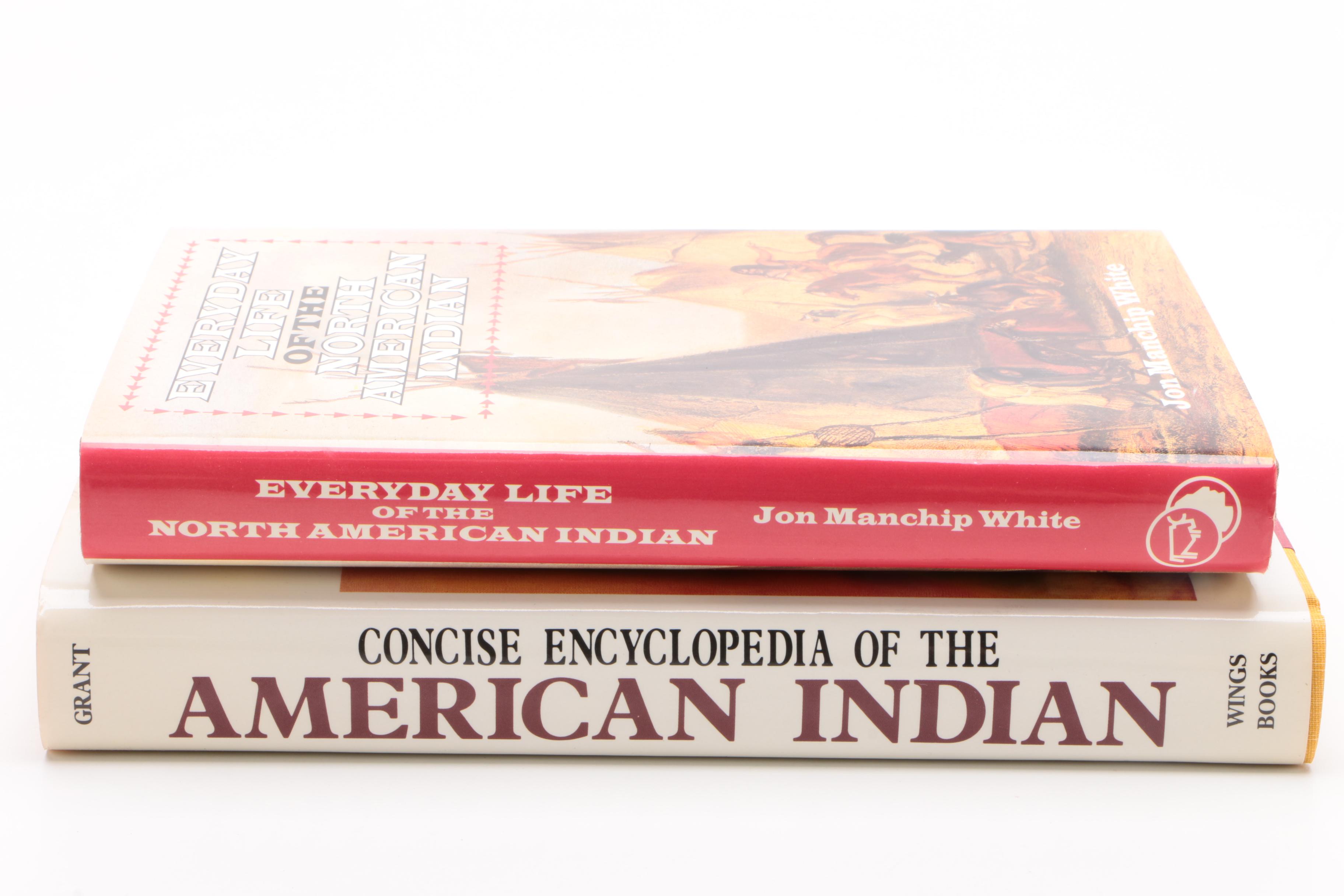 Native American History Books including "Concise Encyclopedia," 1989