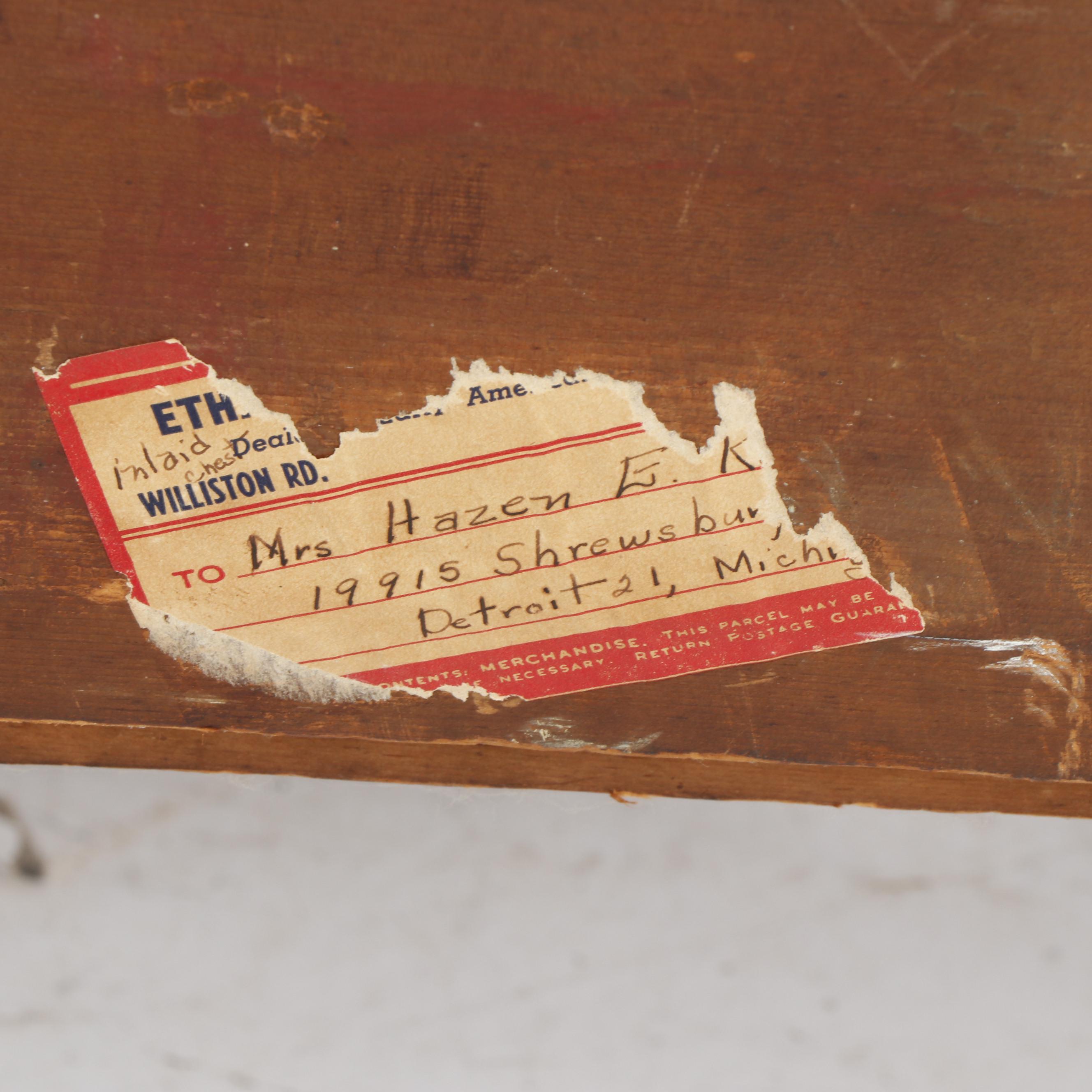 Hepplewhite Cherry and Birch Veneered Four Drawer Chest, Circa 1815