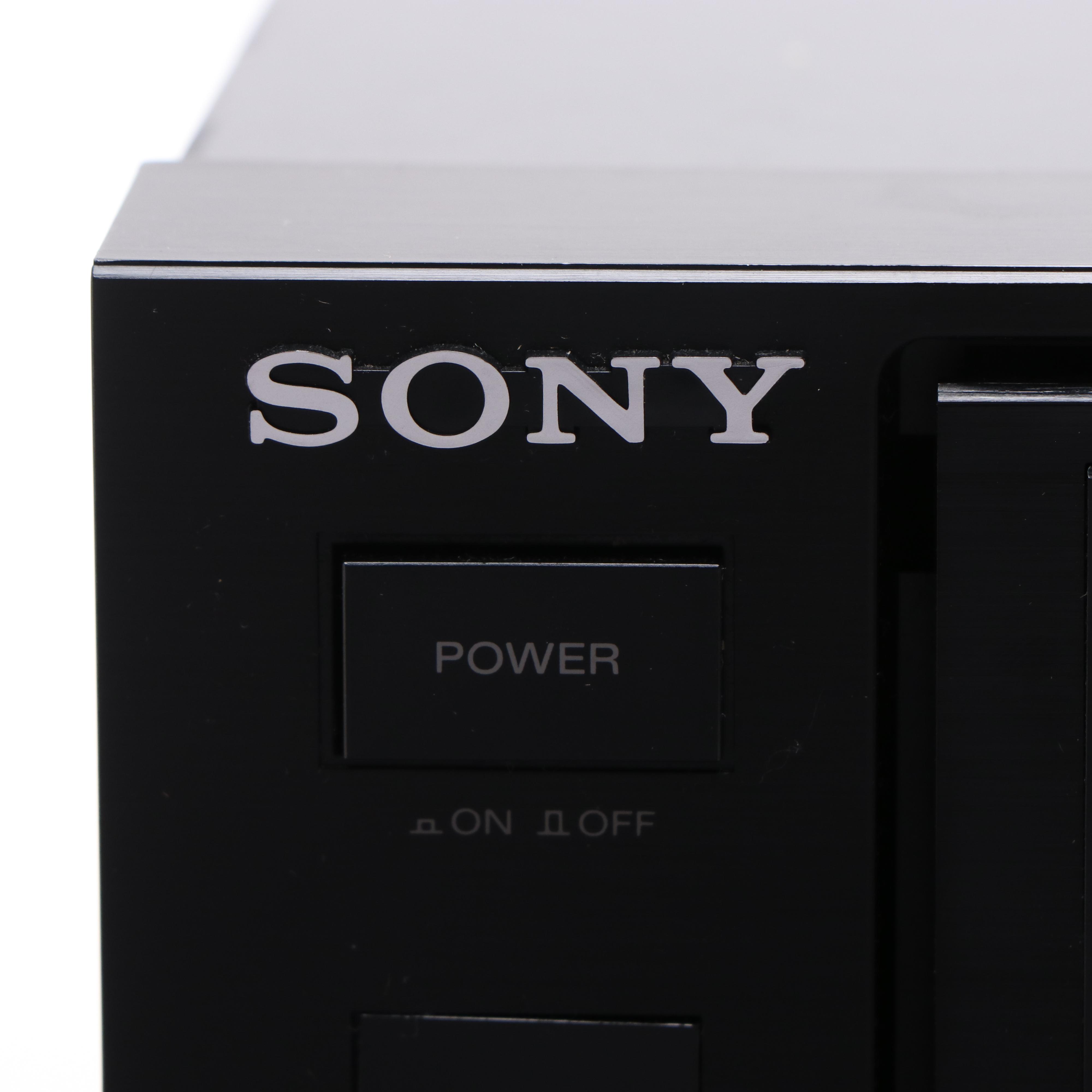 Sony Tape Deck and 5 Disc Automatic Loading System, Contemporary