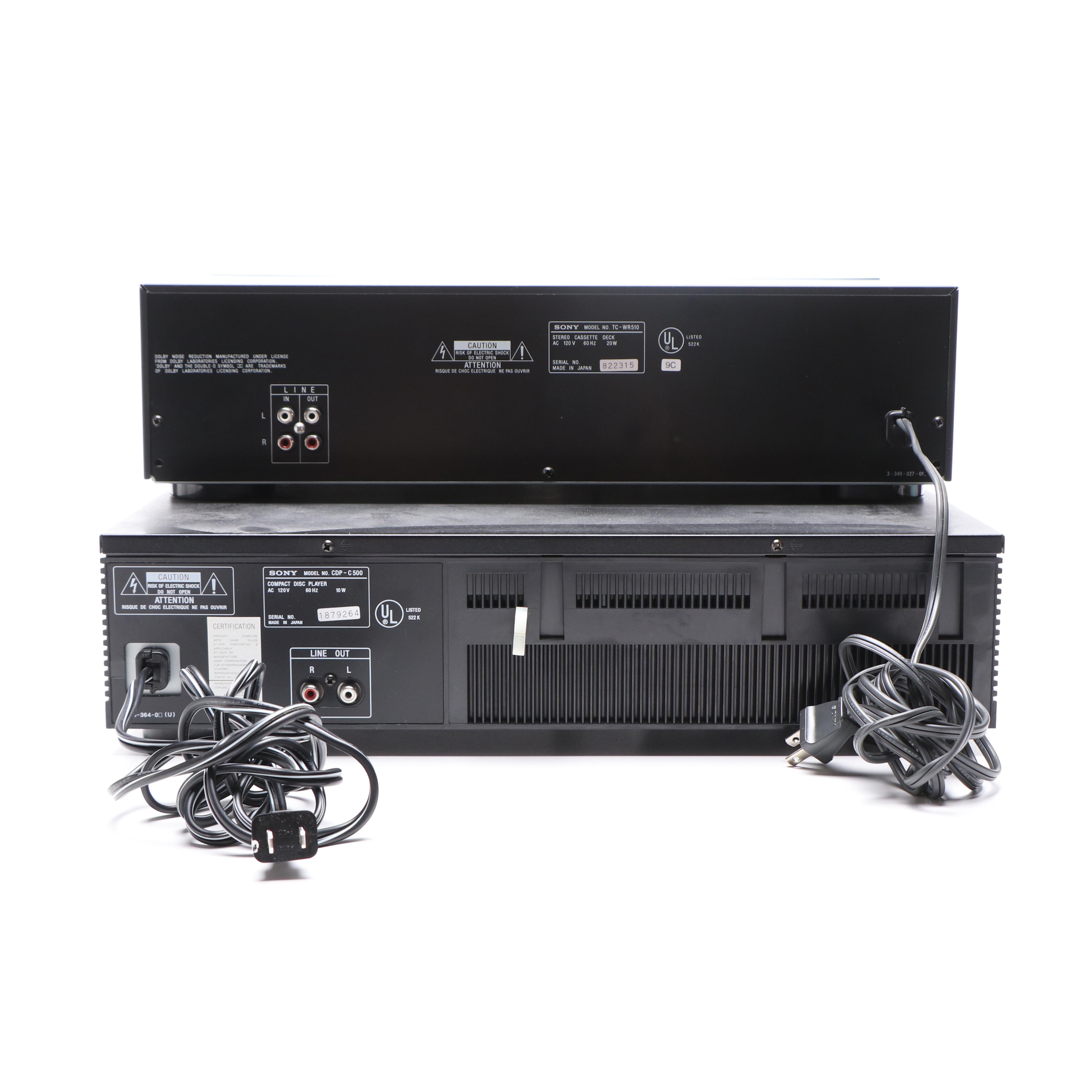 Sony Tape Deck and 5 Disc Automatic Loading System, Contemporary