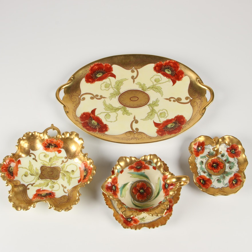 Pickard Hand-Painted Ceramic Tableware; Early 20th Century