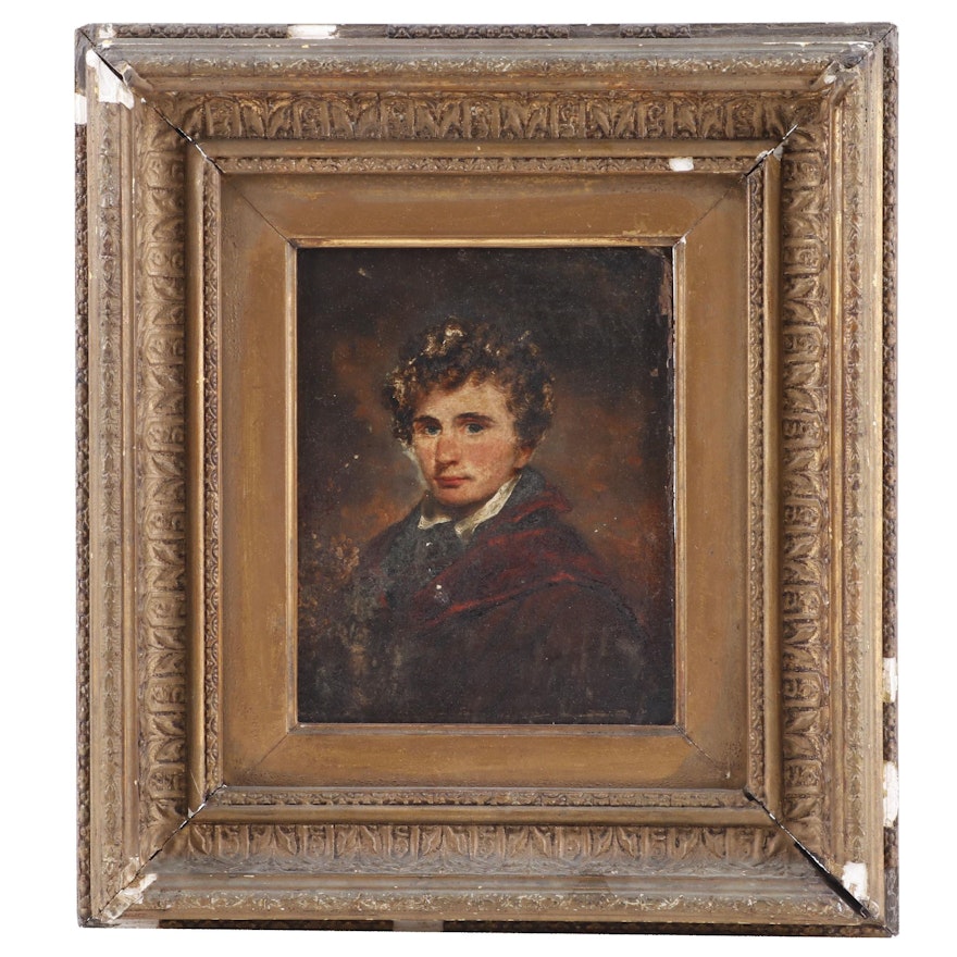 19th Century Portrait Oil Painting