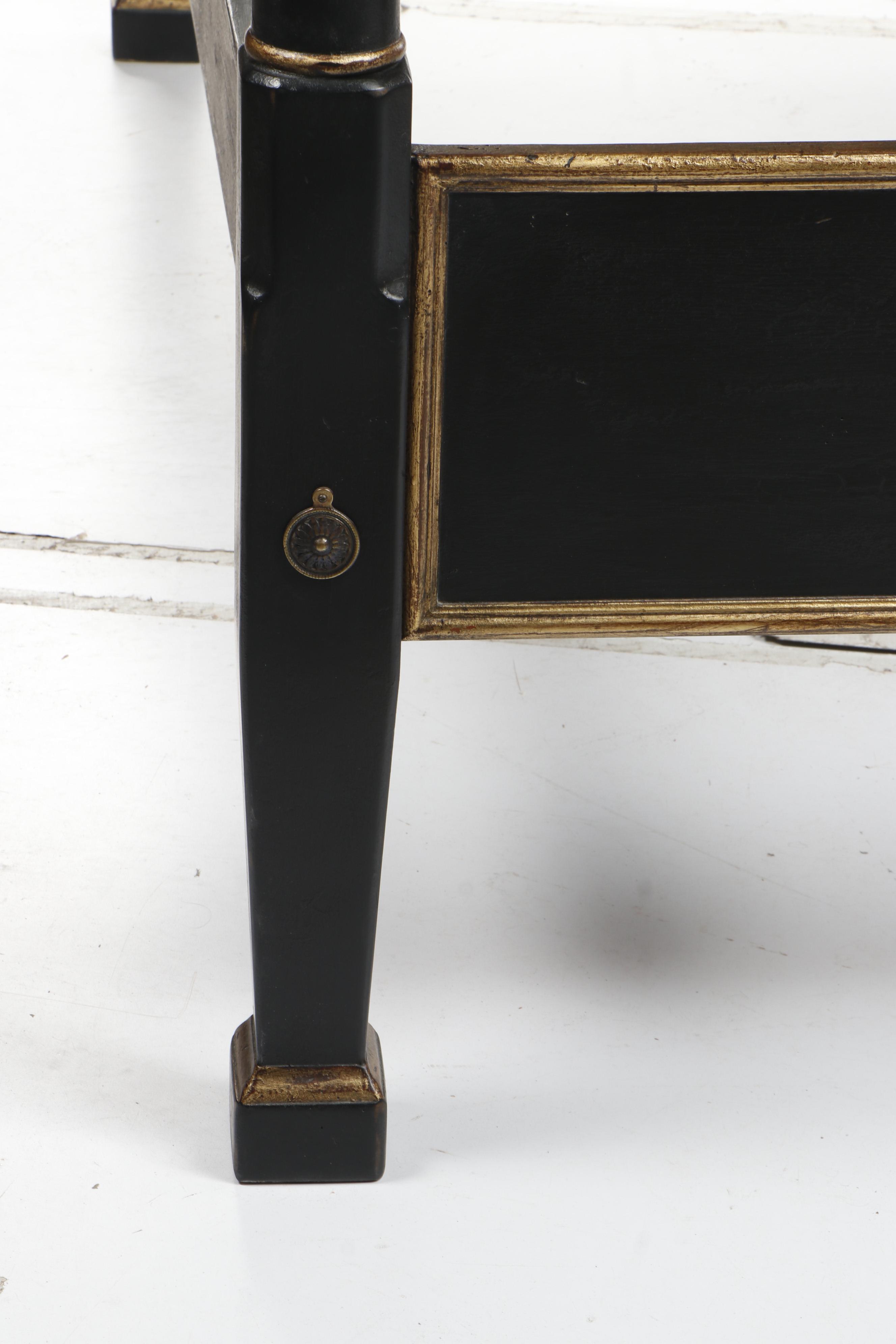 Robert Bergelin Contemporary Four Poster King Size Bed Frame with Step Stool