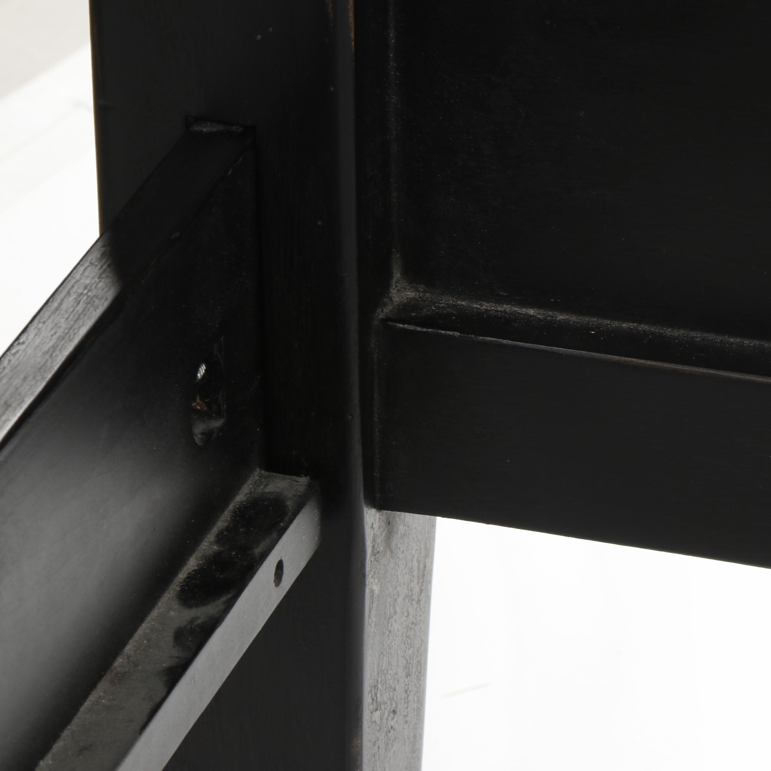 Robert Bergelin Contemporary Four Poster King Size Bed Frame with Step Stool