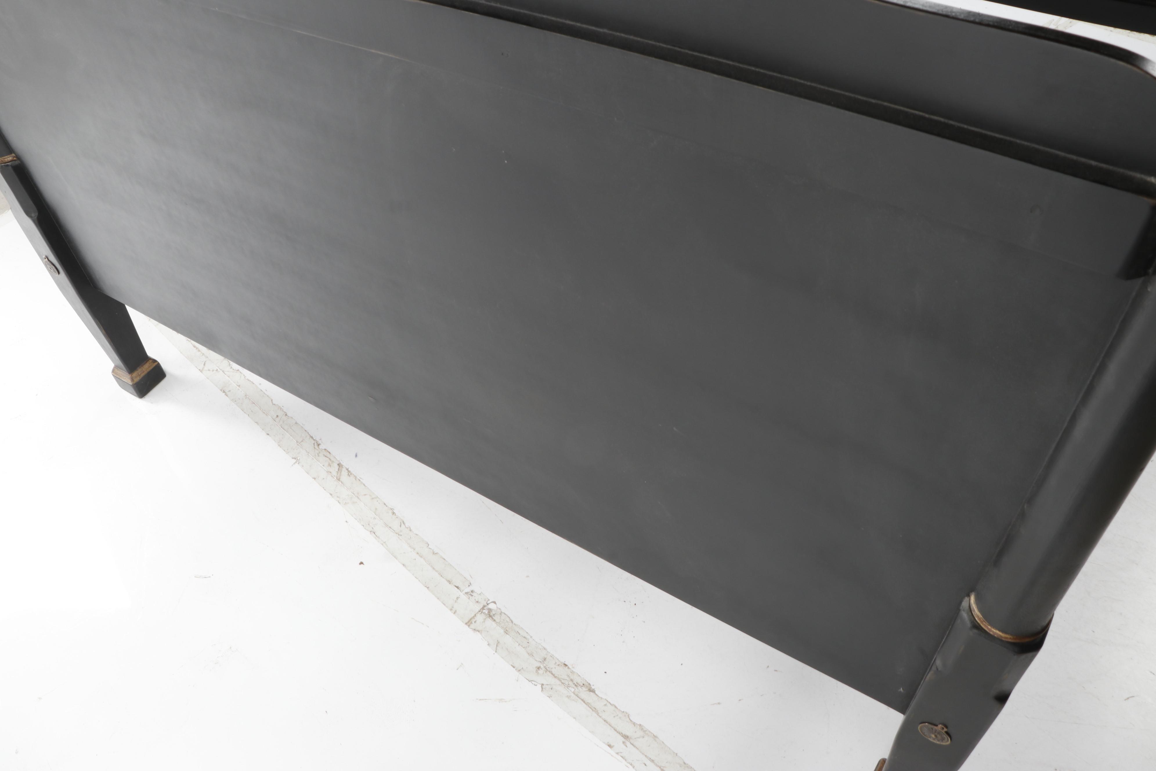 Robert Bergelin Contemporary Four Poster King Size Bed Frame with Step Stool