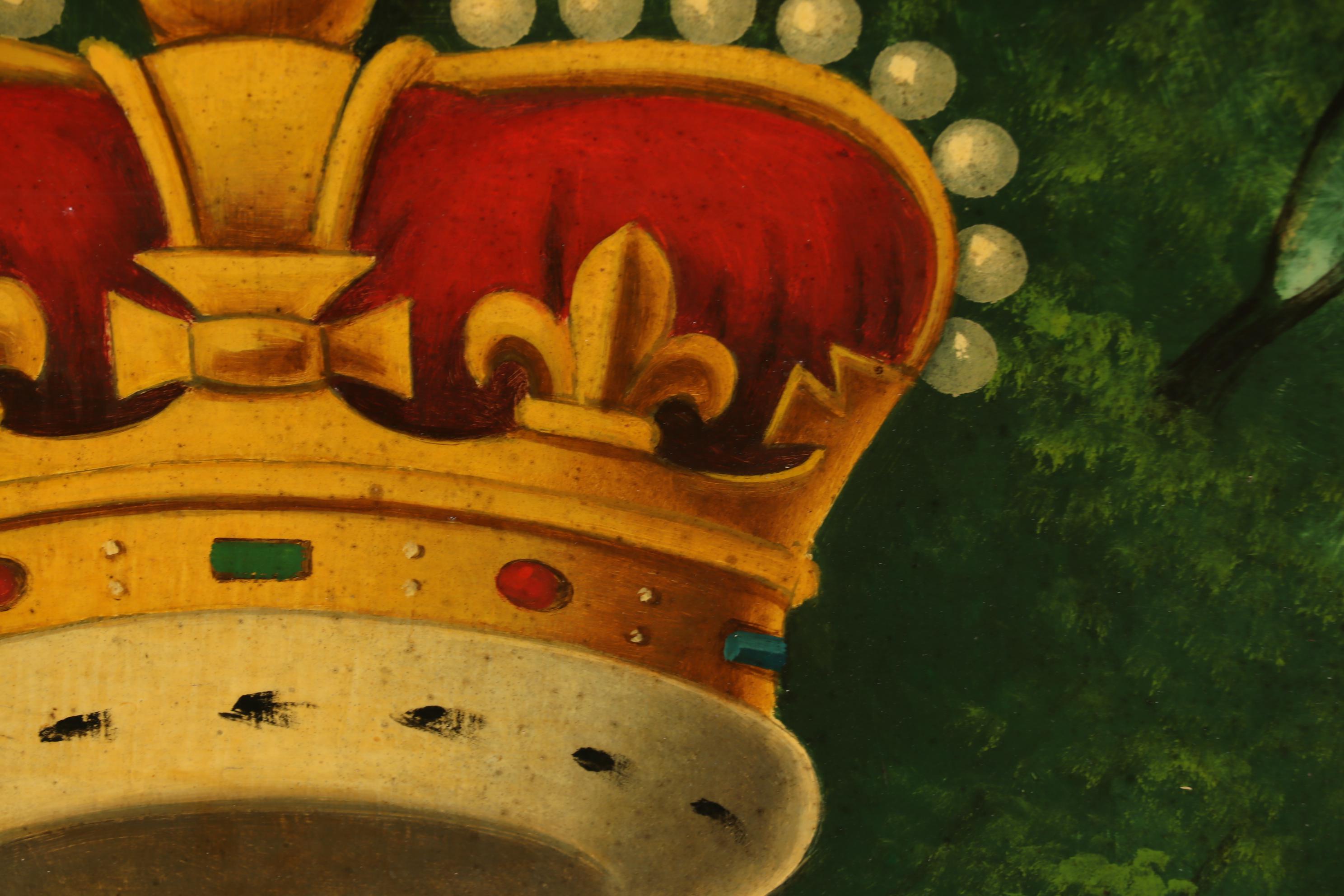 Hand-Painted British Pub Sign "The Royal Oak"