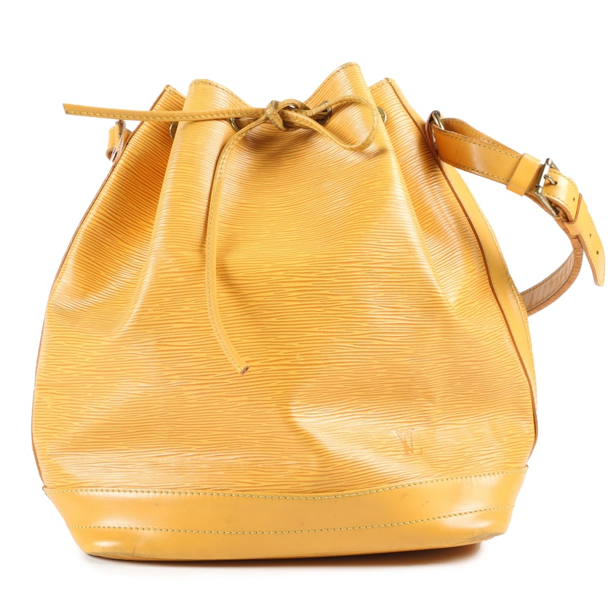 Louis Vuitton Noé Drawstring Bag in Tassil Yellow Epi Leather