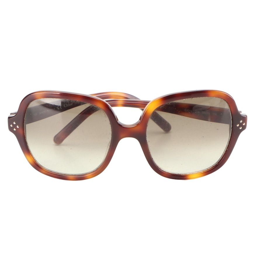 Chloé CE631S Tortoiseshell Style Sunglasses with Case