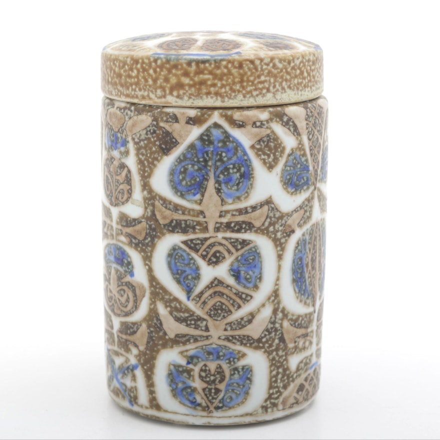 Nils Thorsson Royal Copenhagen Alumina Ceramic Lidded Jar