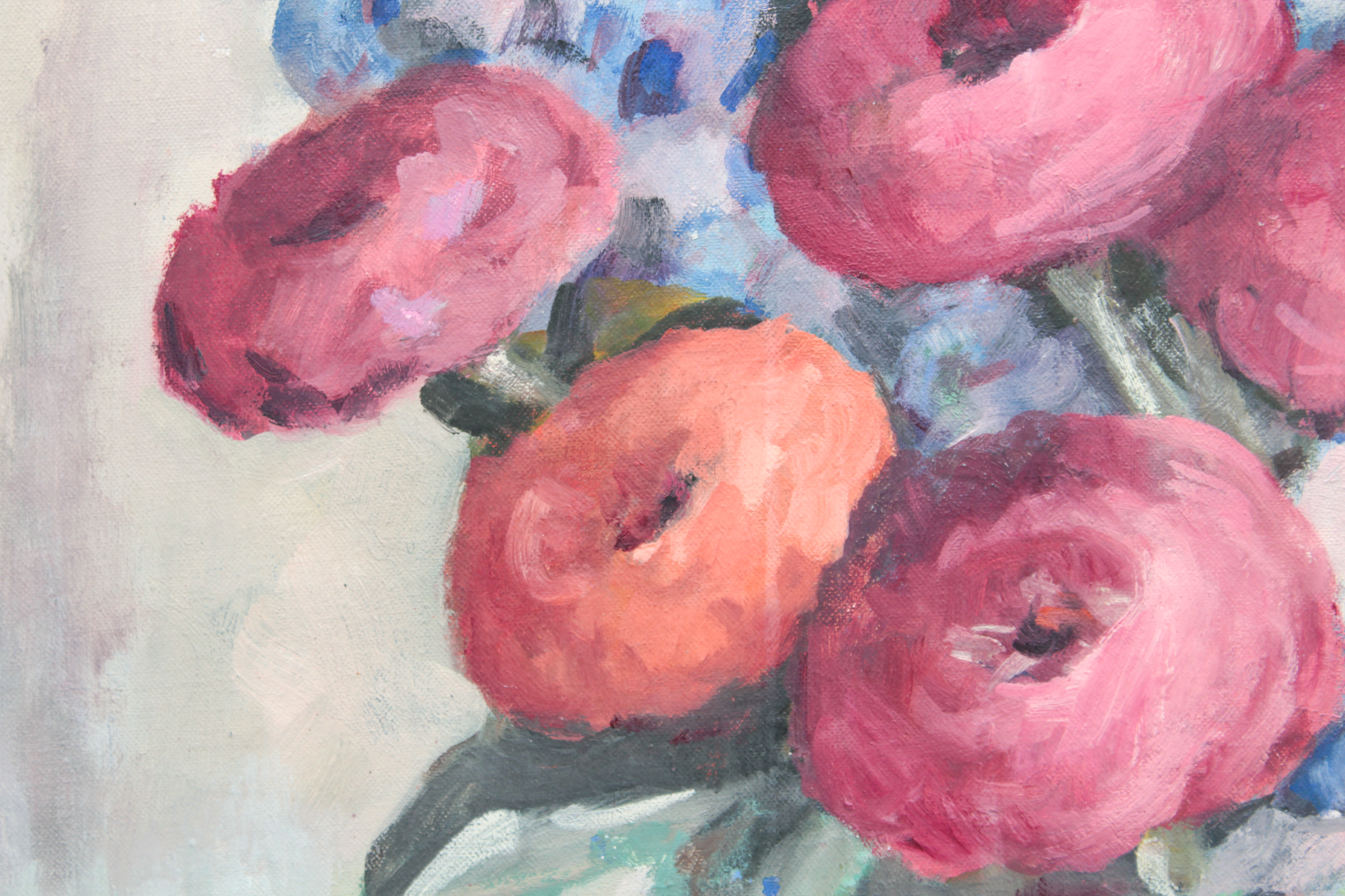 Anna B. Stone Acrylic Painting of Floral Still Life