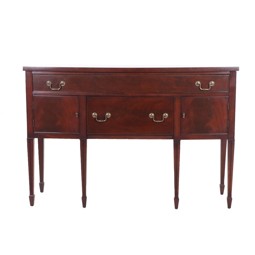 Hepplewhite Style Mahogany Sideboard, Contemporary