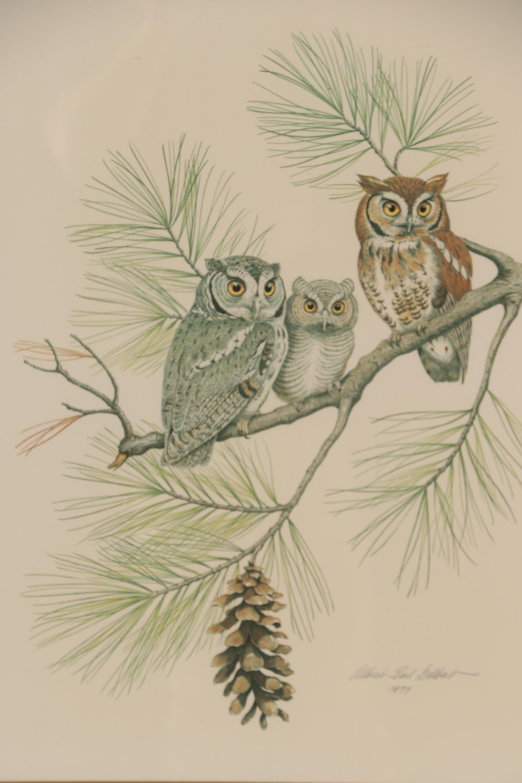 Albert Earl Gilbert 1976 Wildlife Mixed Media Prints