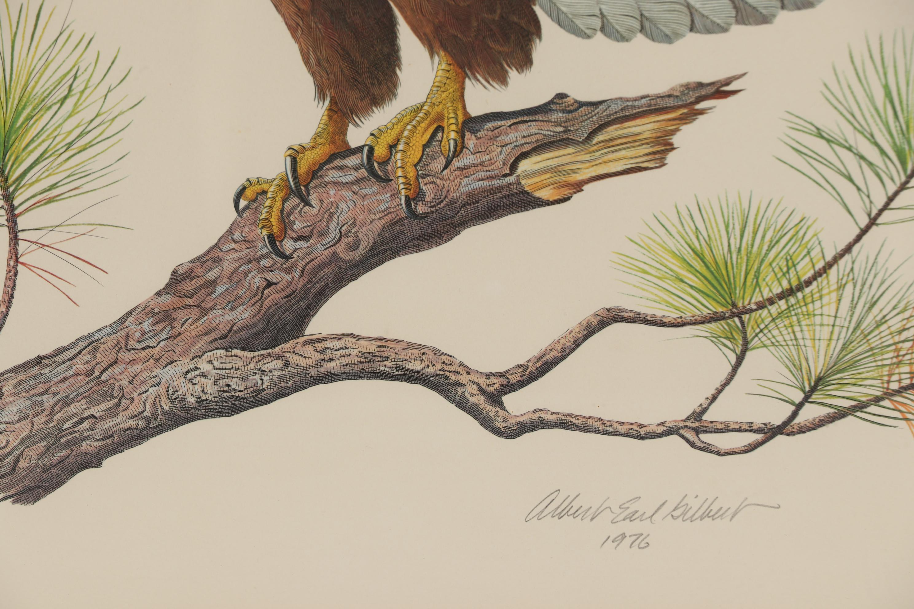 Albert Earl Gilbert 1976 Wildlife Mixed Media Prints