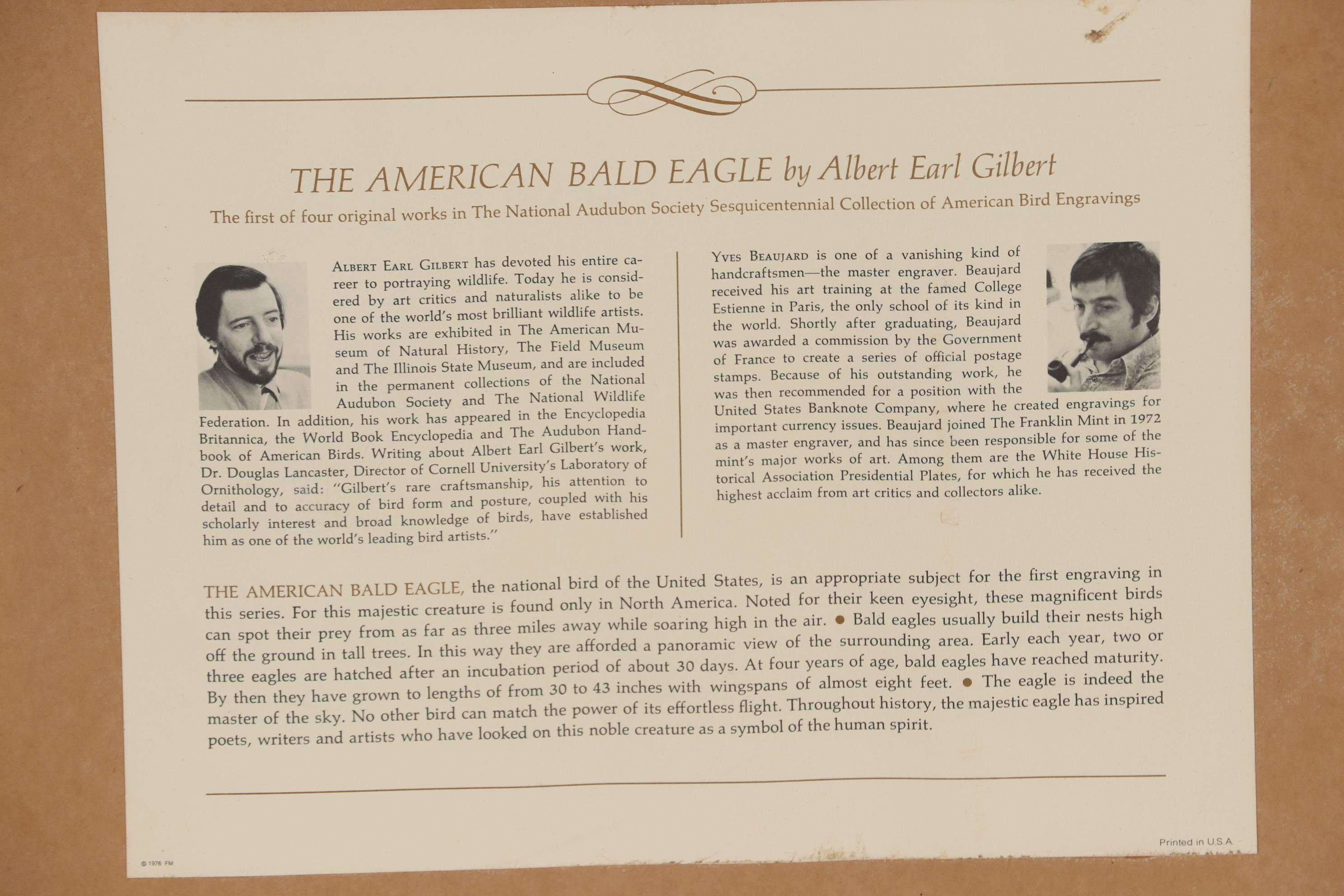 Albert Earl Gilbert 1976 Wildlife Mixed Media Prints