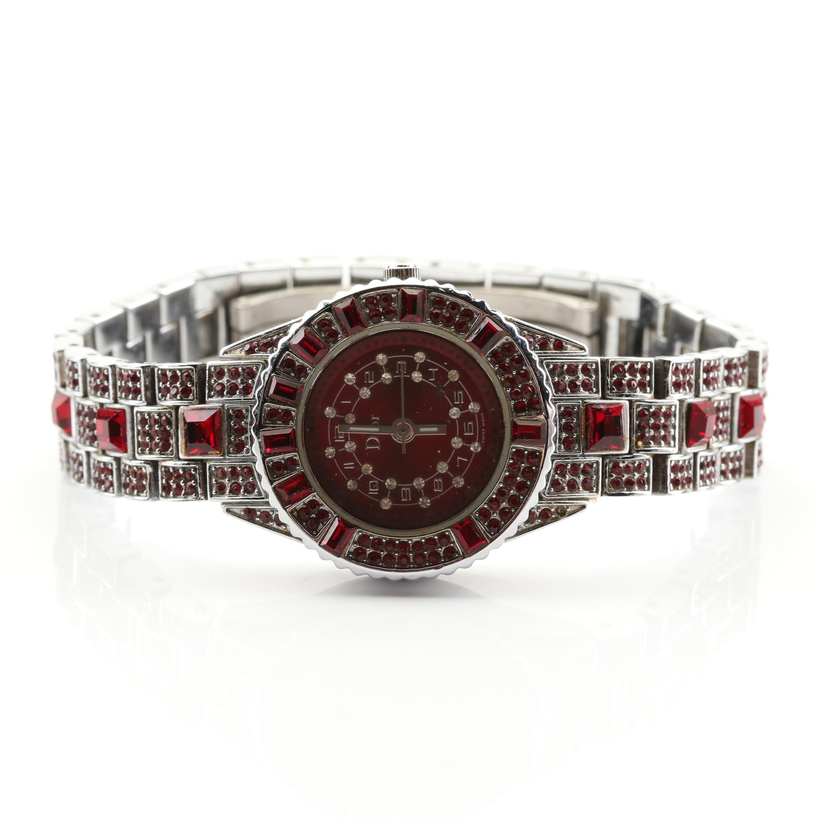 Christian Dior Stainless Steel Austria Crystal Watch