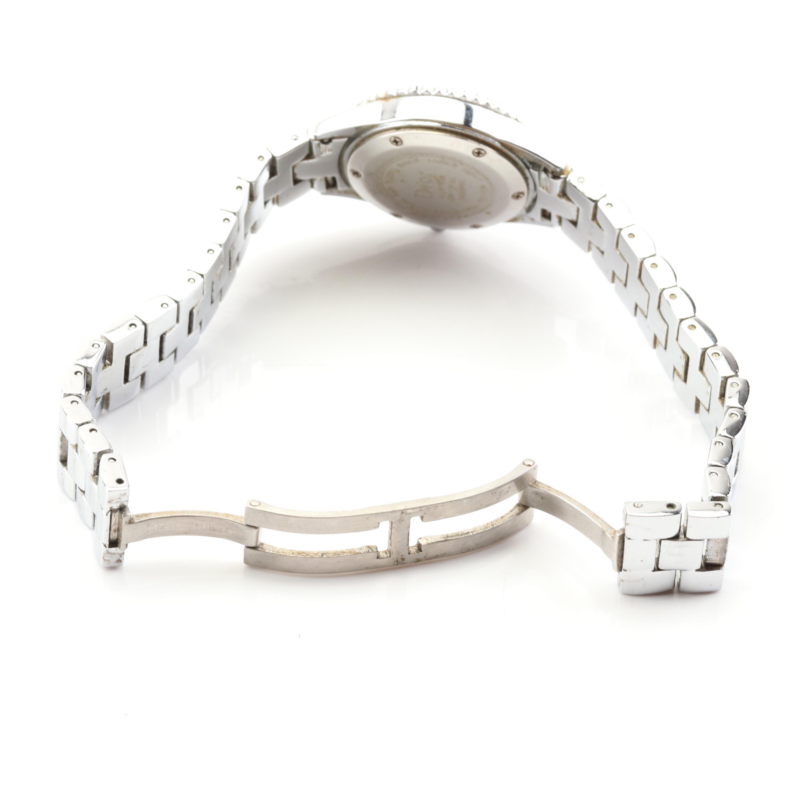 Christian Dior Stainless Steel Austria Crystal Watch