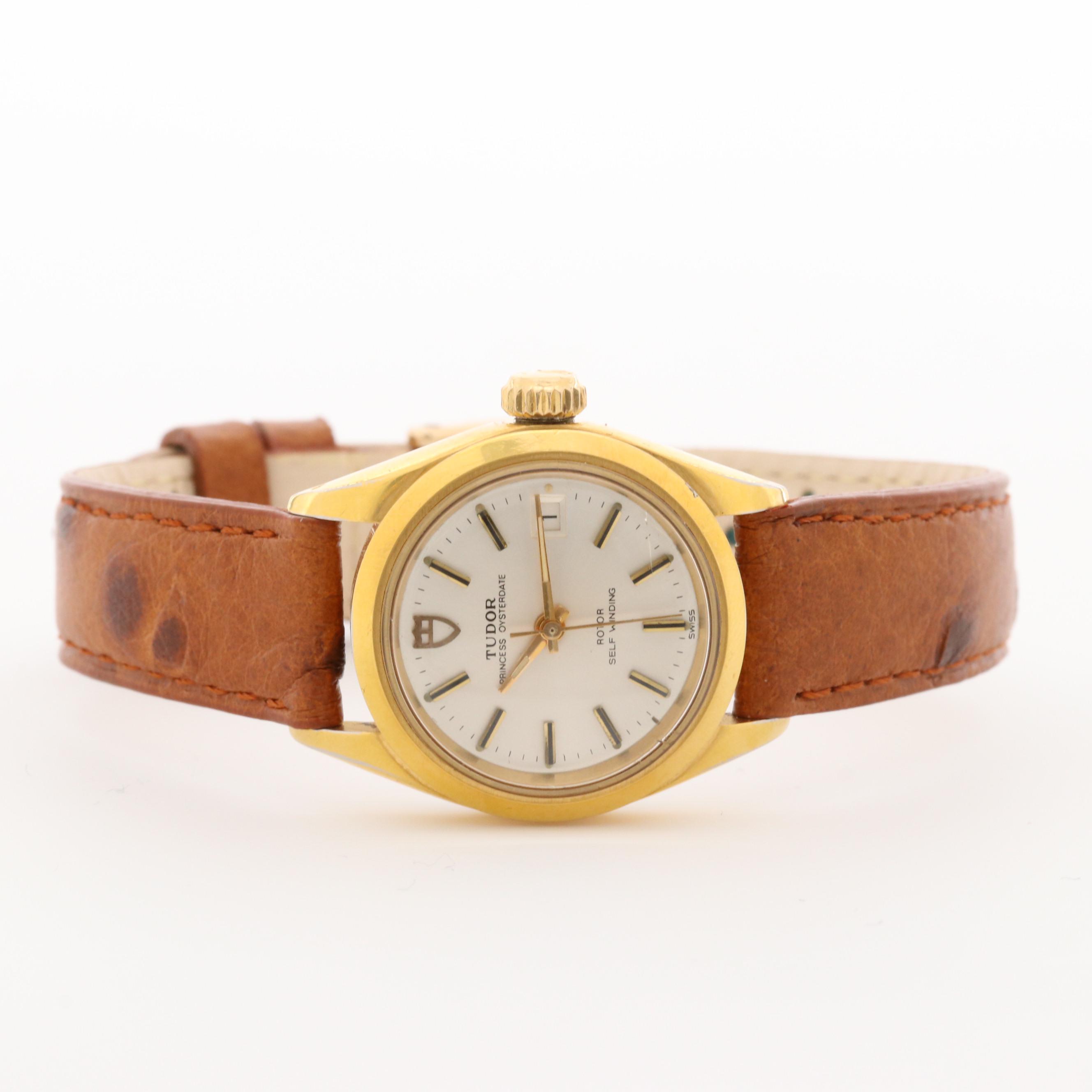 Tudor Princess OysterDate Gold Tone Watch