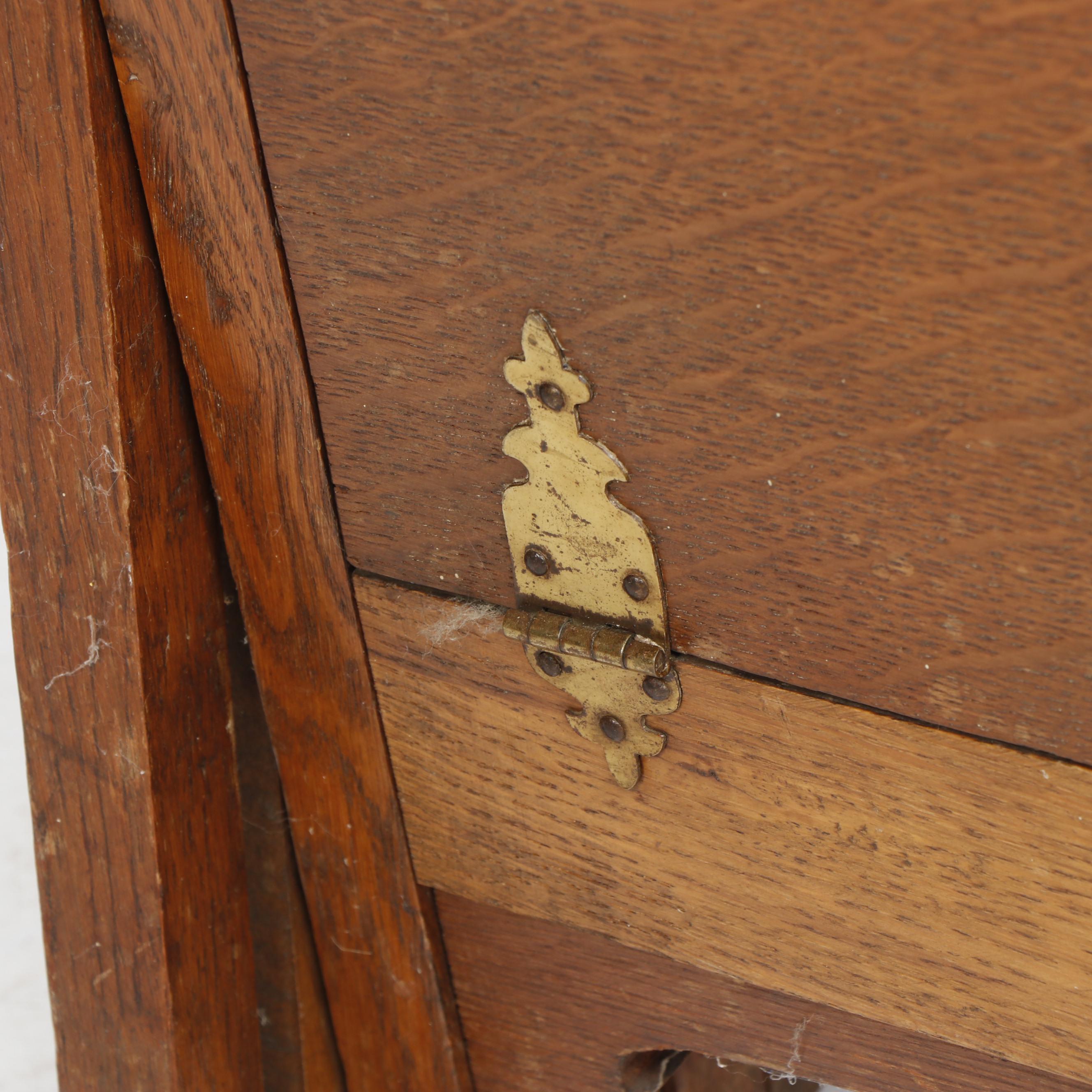 W&S "Cabinetta" WWI British Collapsible Oak and Canvas Army Cot, Circa 1915